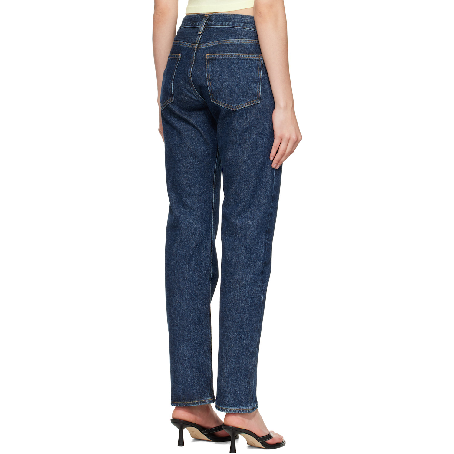 Agolde Blue Low Curve Jeans In Blue