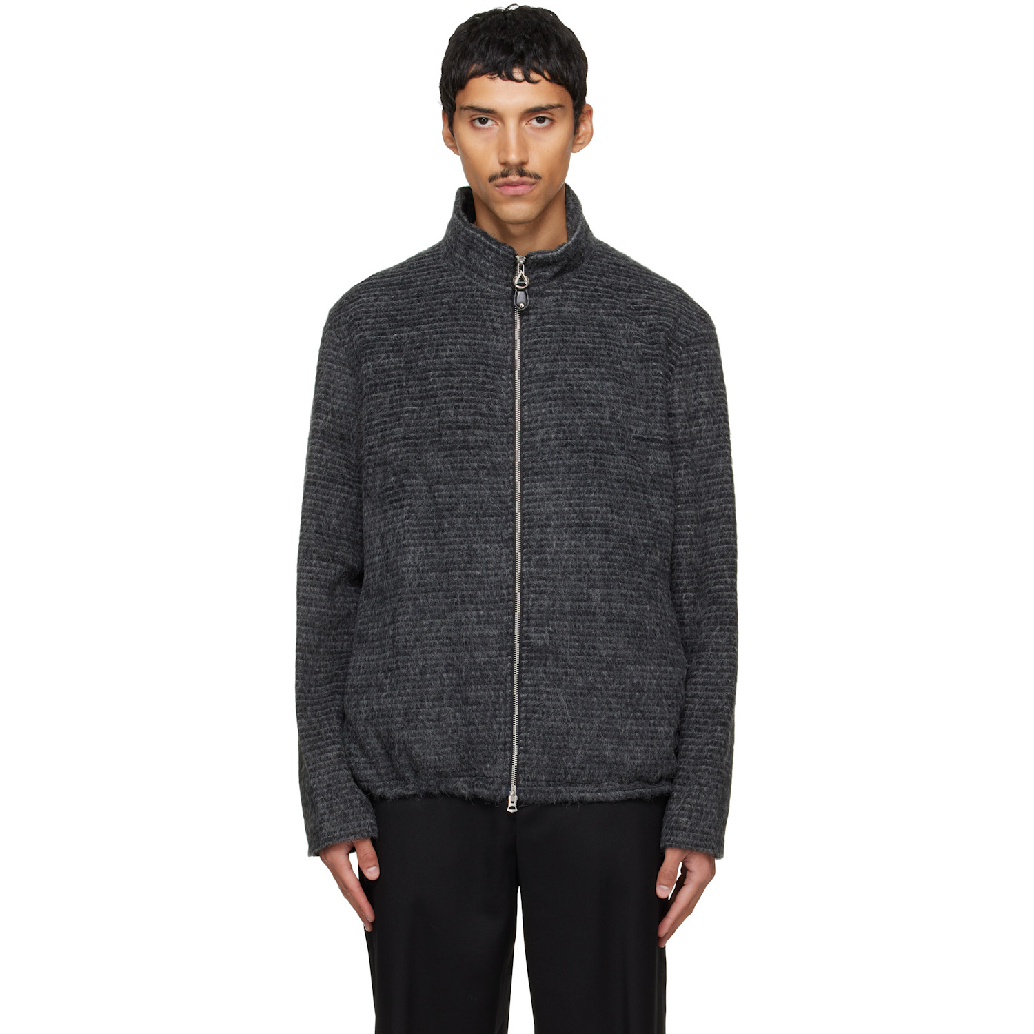 Solid Homme Gray Alpaca Jacket