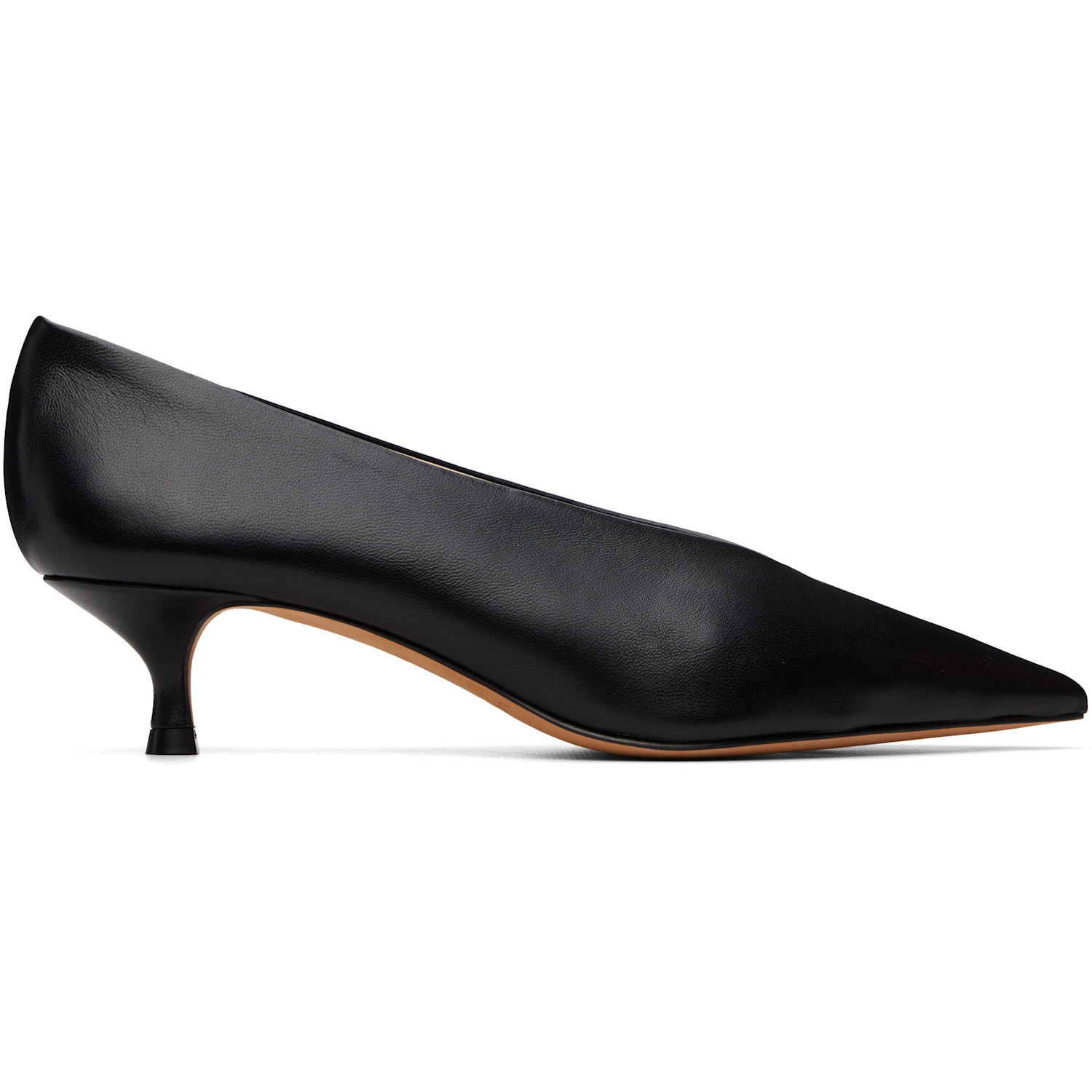 Le Monde Beryl Black Babouche Kitten Heels