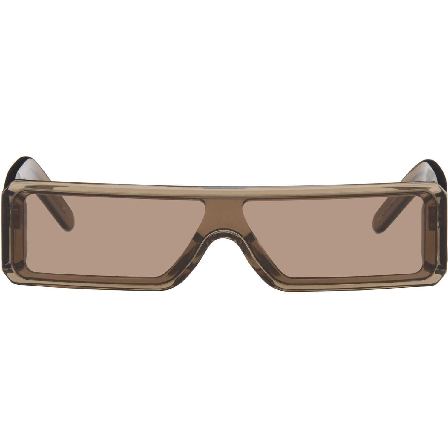 Rick Owens Brown Tower Geth Sunglasses