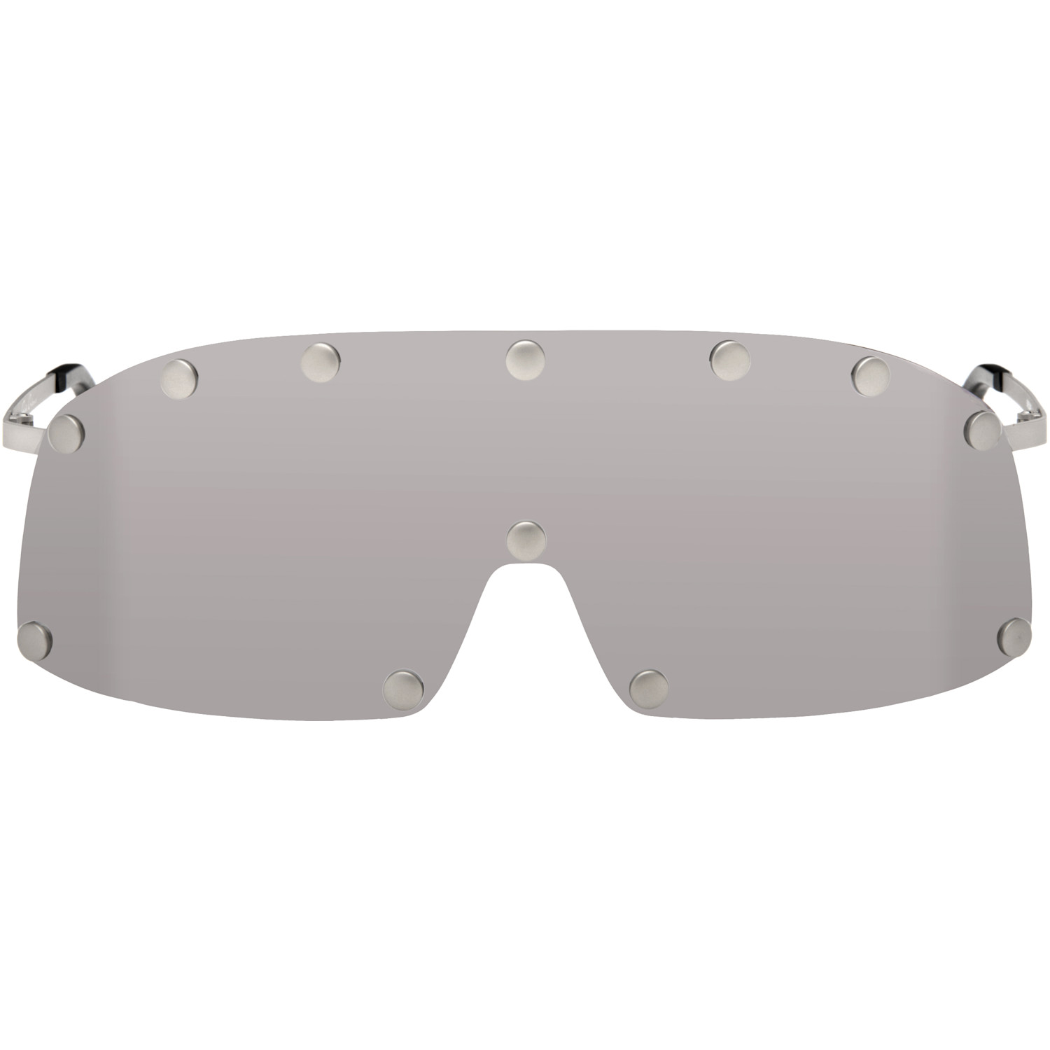 Rick Owens Silver Shielding Sunglasses