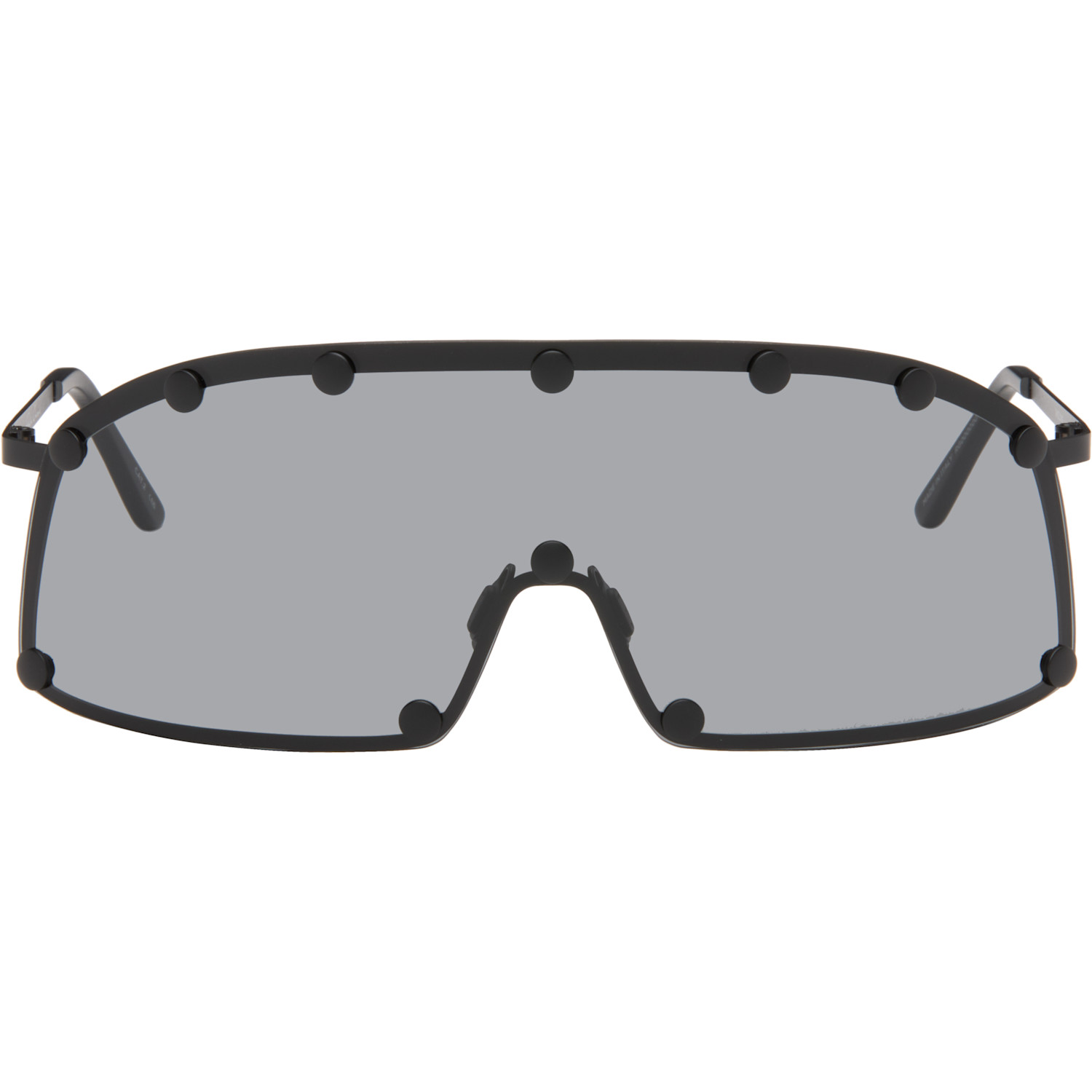 Rick Owens Black Shielding Sunglasses
