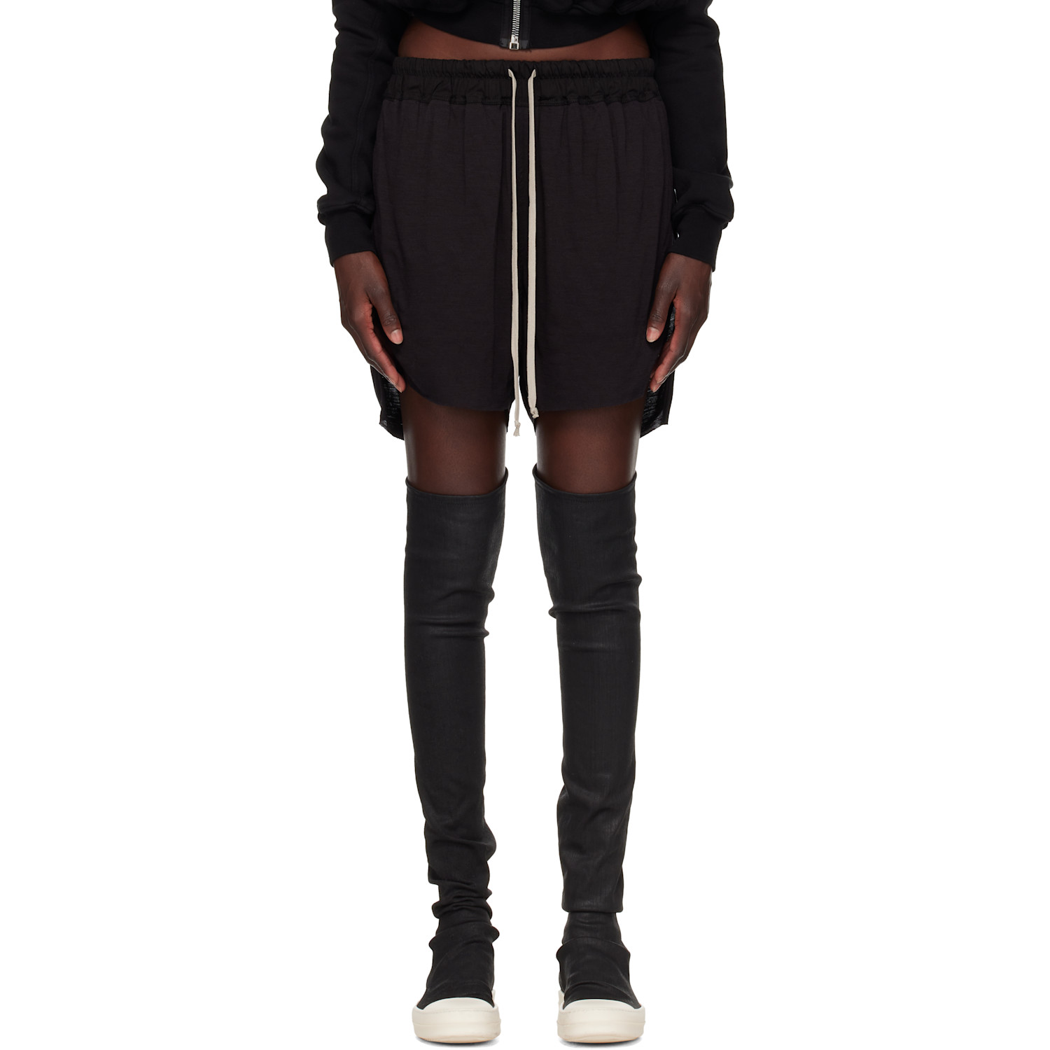 Rick Owens Black Tower Boxers Shorts
