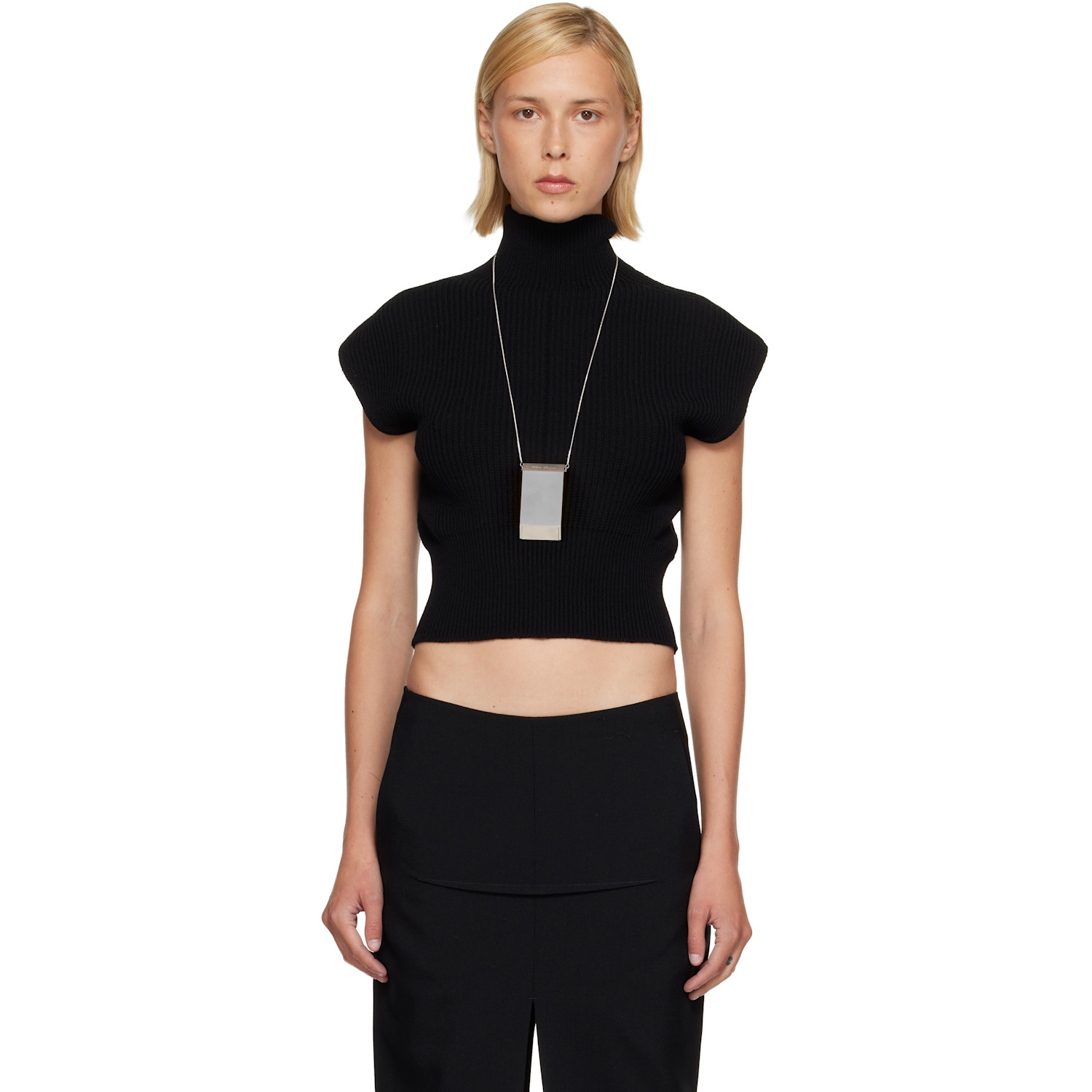 Rick Owens Black Tower SL Turtleneck