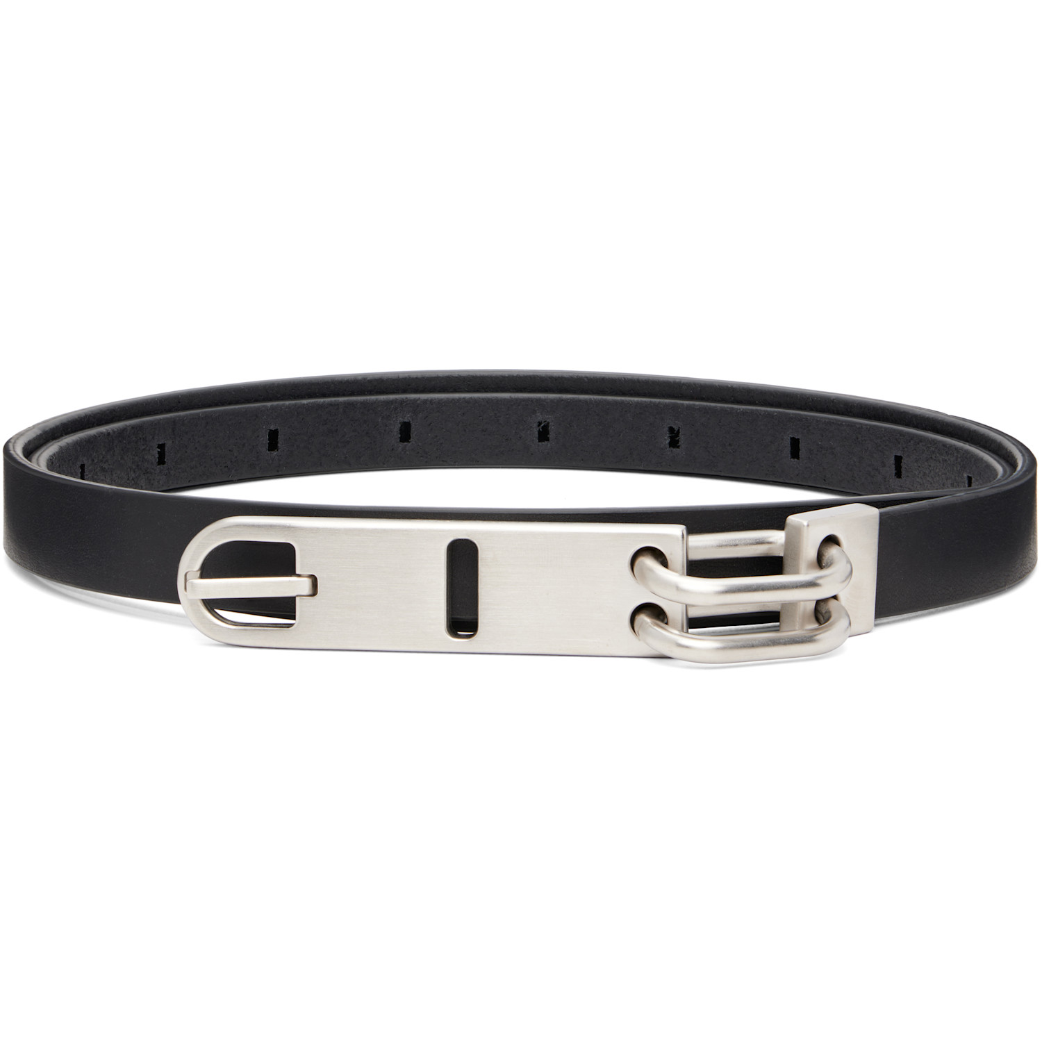 Rick Owens Black Tower Tongue Belt