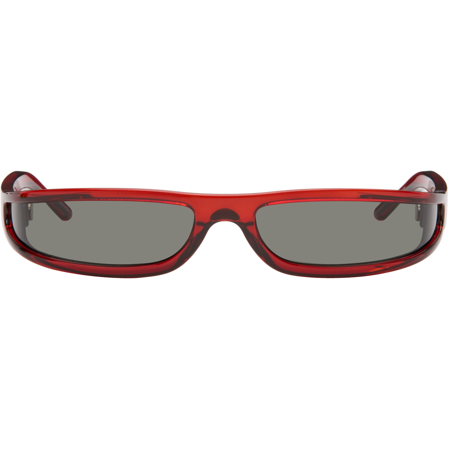 Rick Owens Burgundy Tower Fog Sunglasses