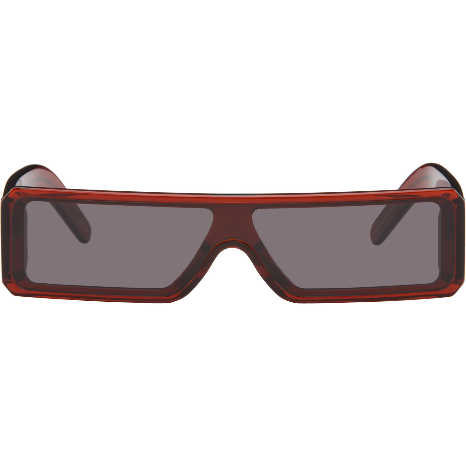 Rick Owens Burgundy Tower Gethshades Sunglasses