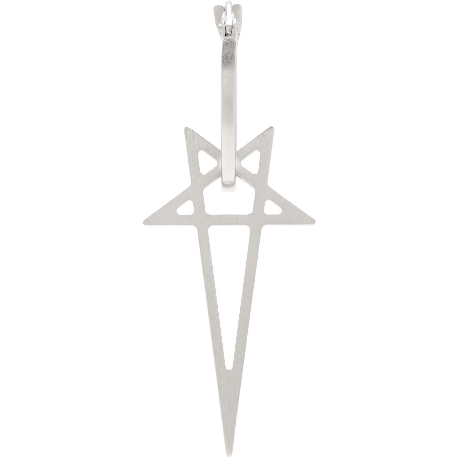 Rick Owens Pentagram Single Earring
