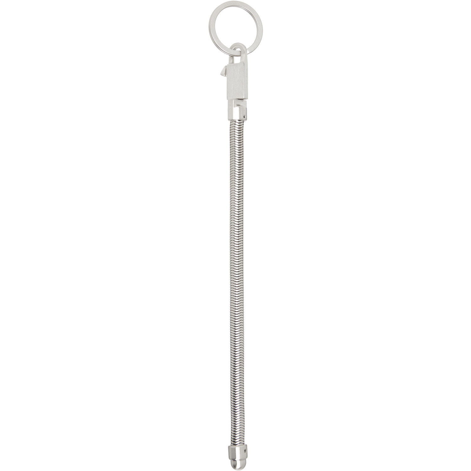 Rick Owens Silver Temple Snake Keychain