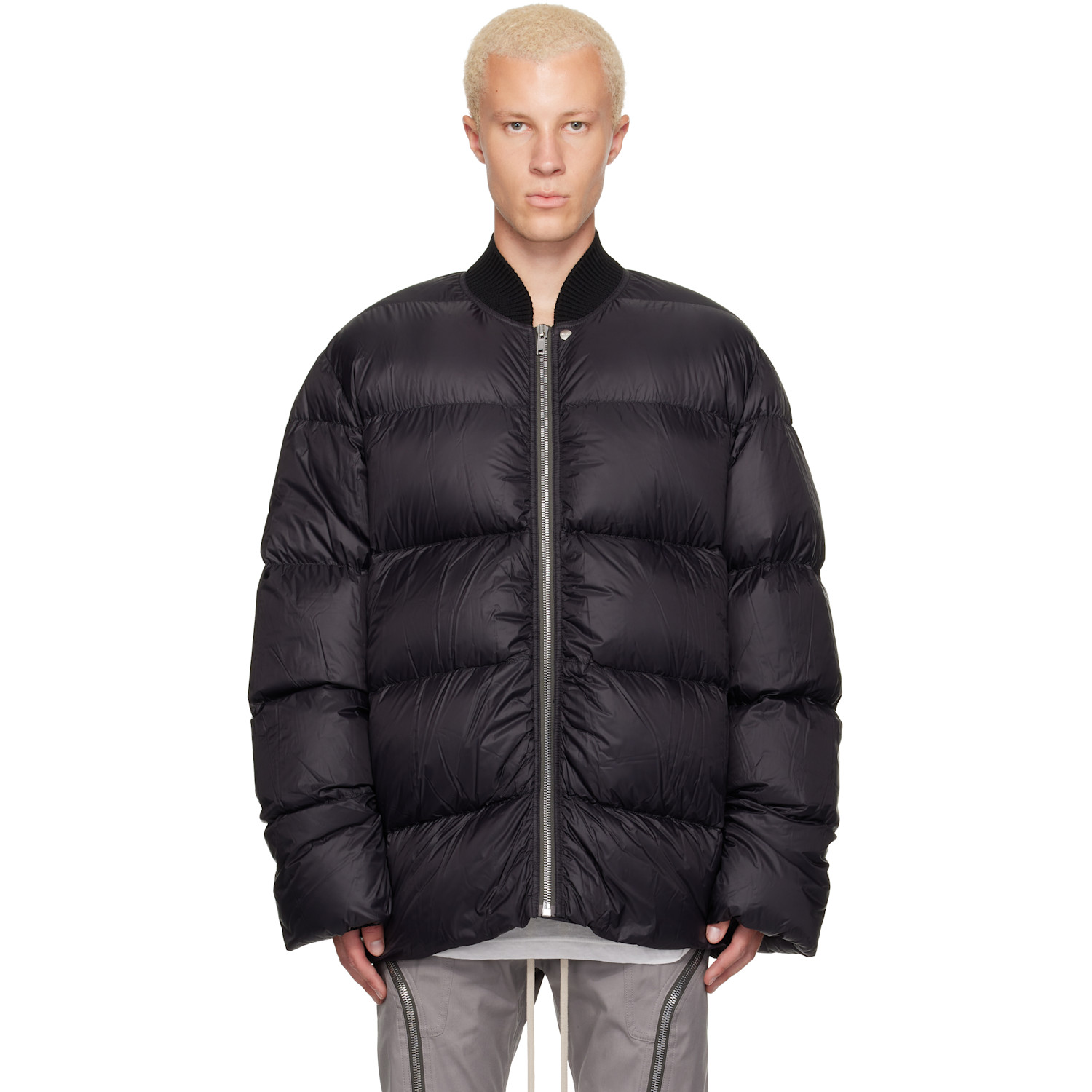 Rick Owens Black Tower Down Flight Jaccket