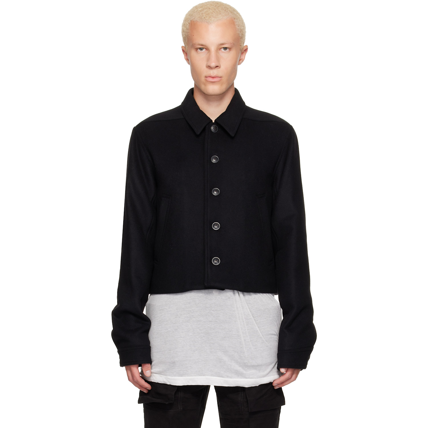 Rick Owens Black Tower Alice Brad Jacket