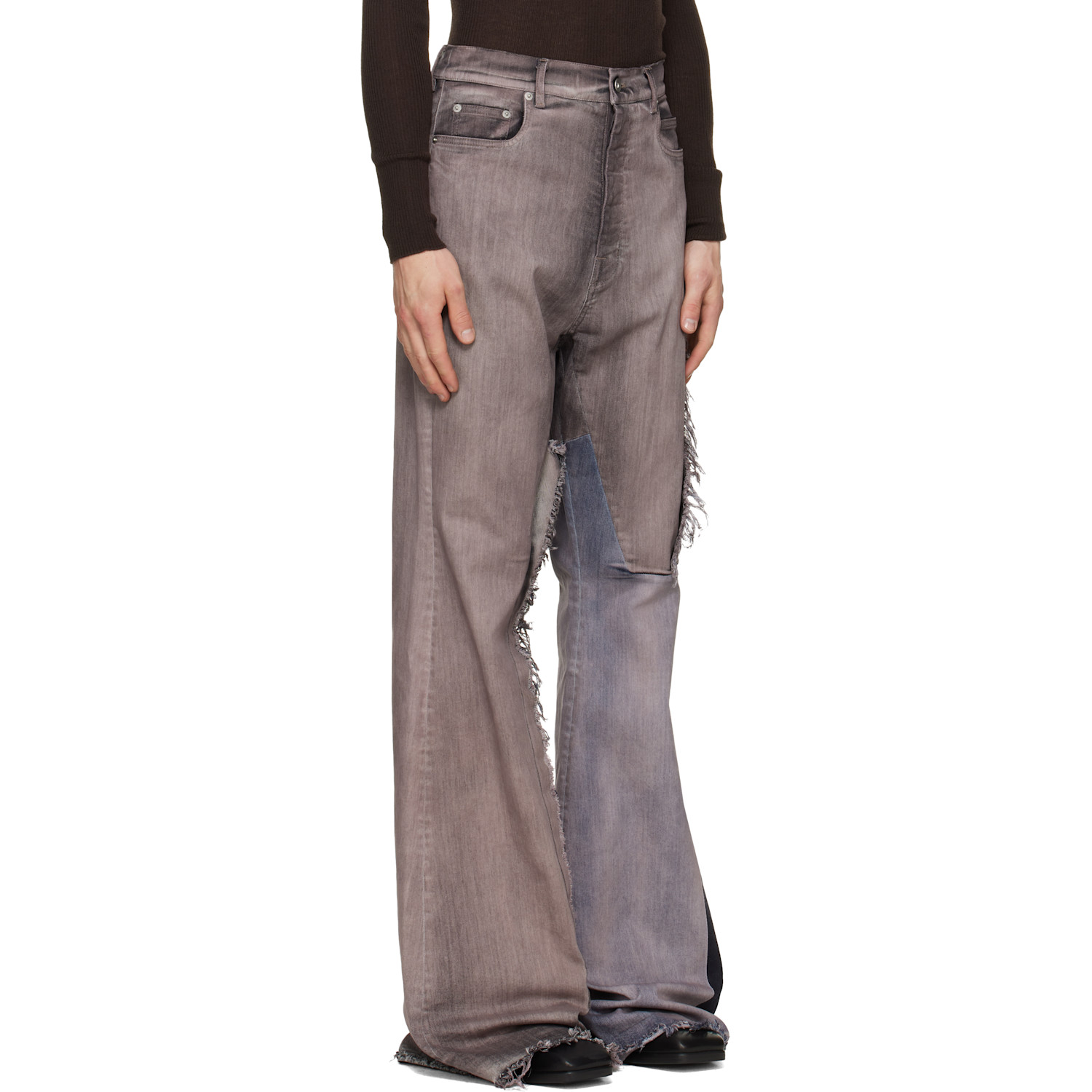  Rick Owens Pink Tower Bolan Bootcut Jeans 
