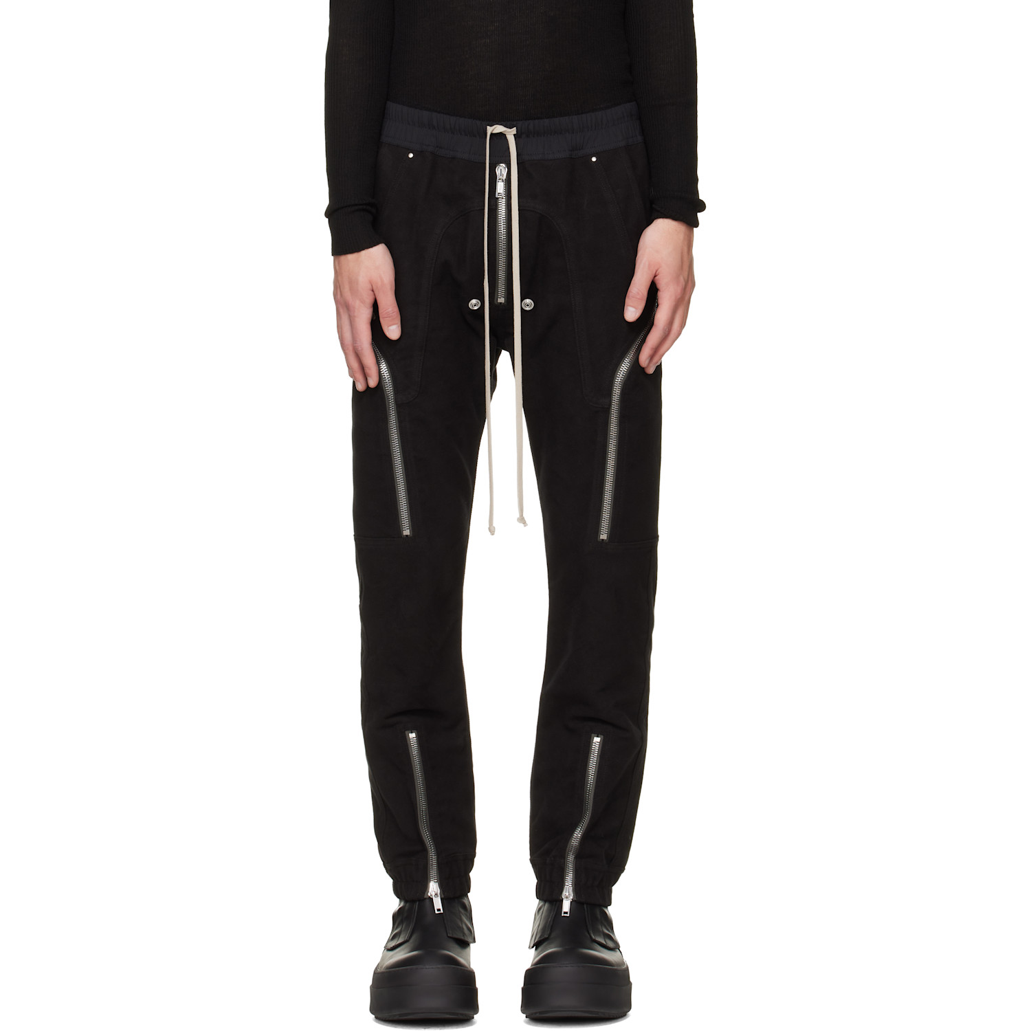 Rick Owens Black Tower Heizer Cargo Pants