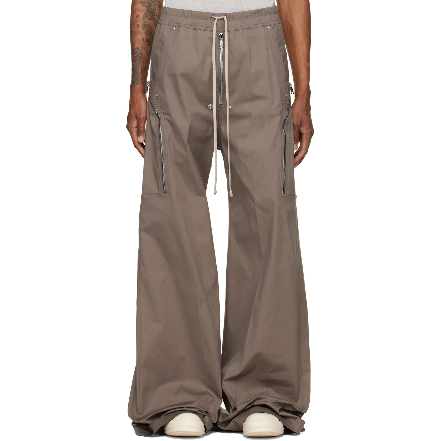 Rick Owens Gray Tower Heizer Belas Cargo Pants