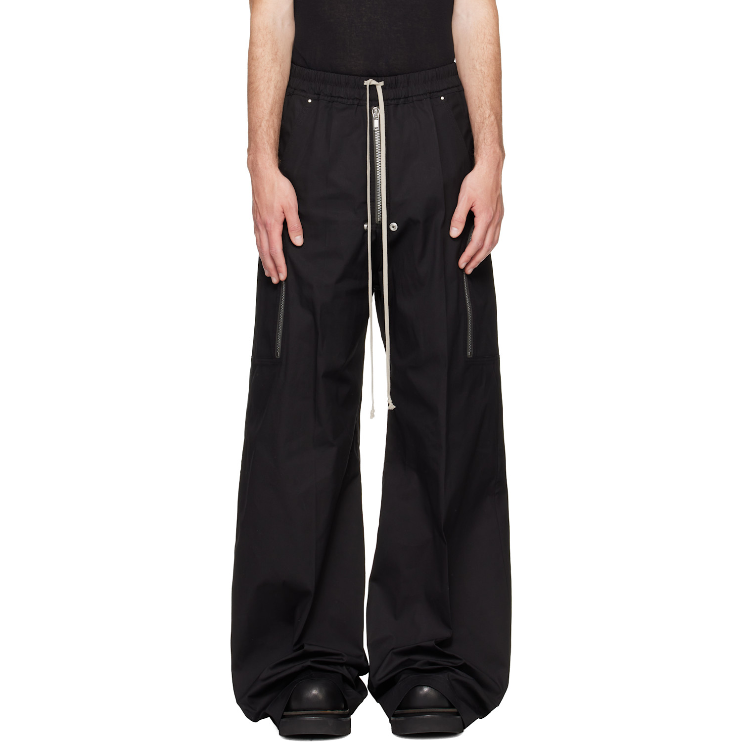 Rick Owens Black Tower Heizer Belas Cargo Pants