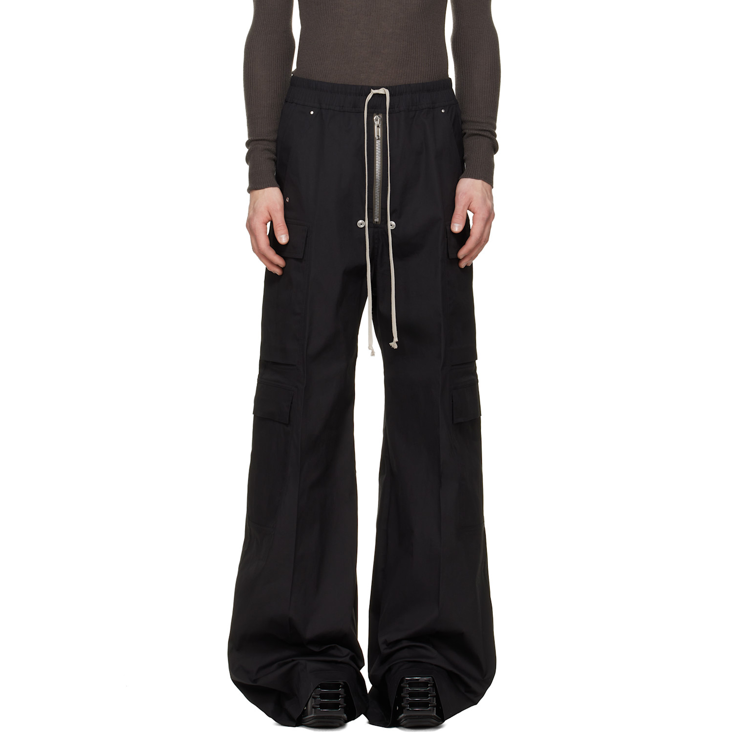 Rick Owens Black Tower Cargobelas Cargo Pants