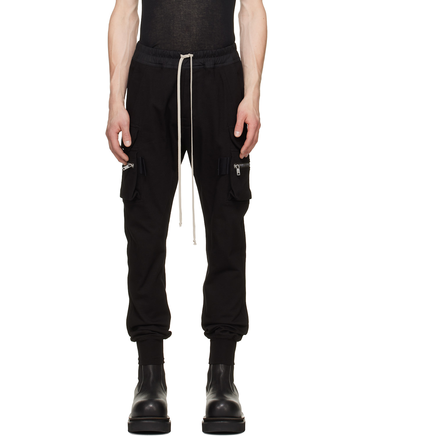 Rick Owens Black Tower Mastodon Cargo Pants