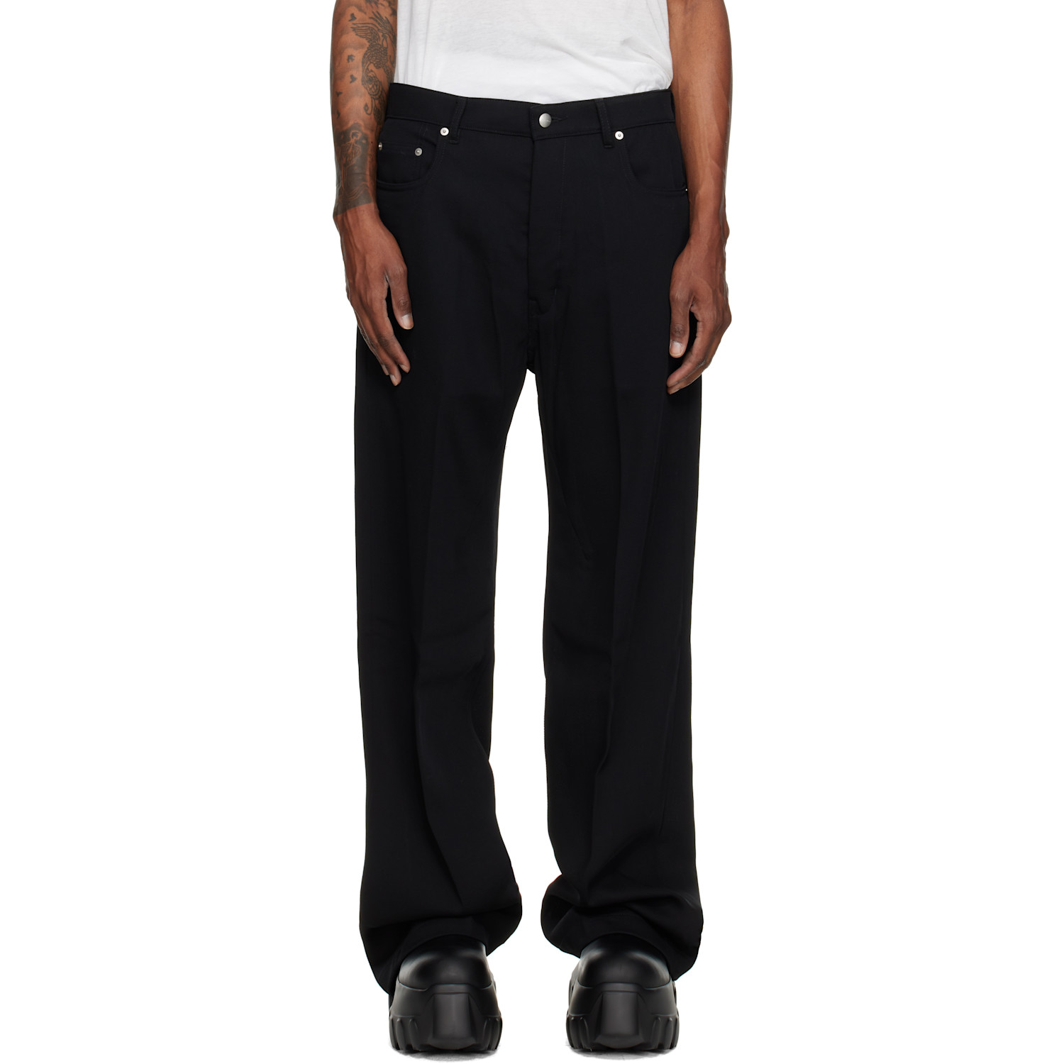 Rick Owens Black Tower Geth Trousers