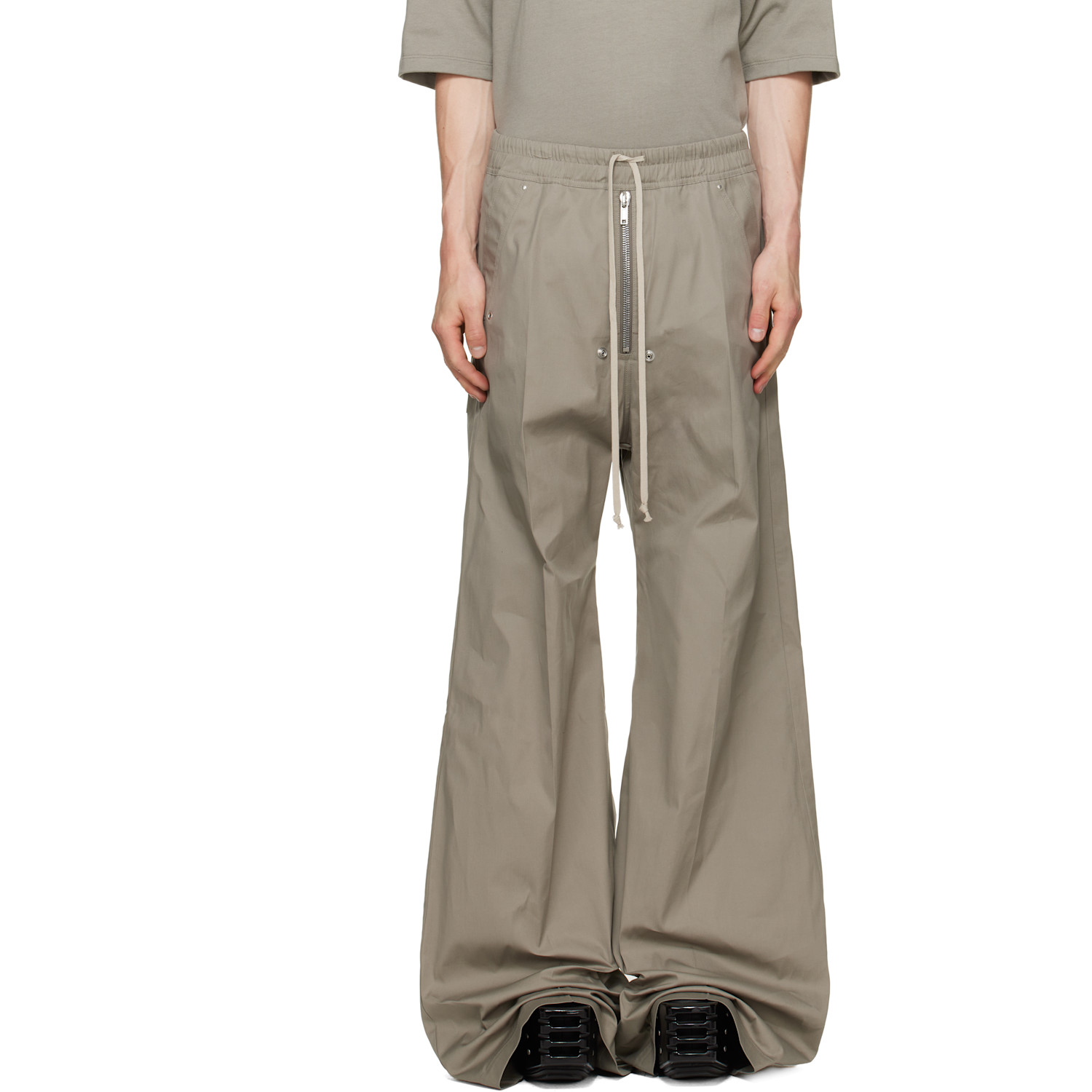 Rick Owens Taupe Tower Wide Bela Trousers