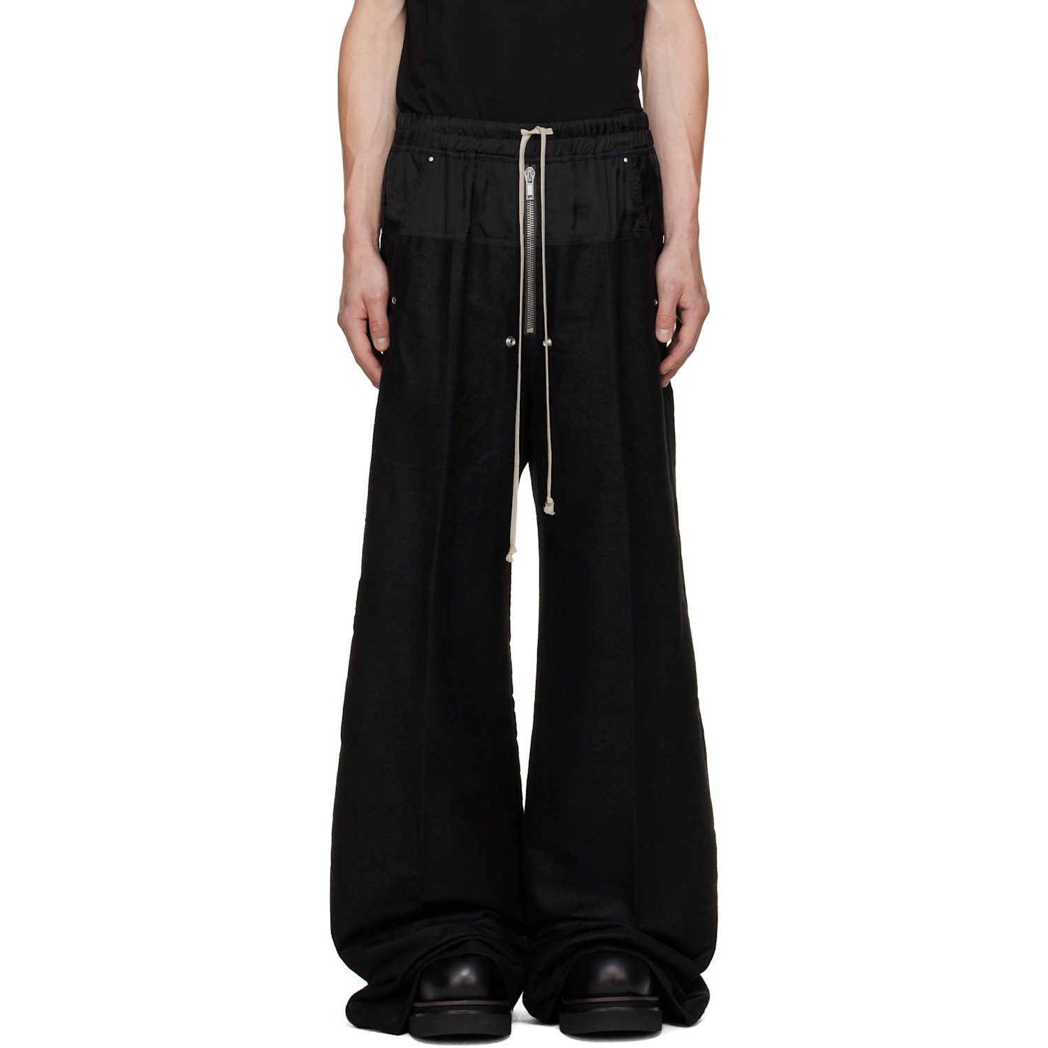 Rick Owens Black Tower Wide Bela Trousers