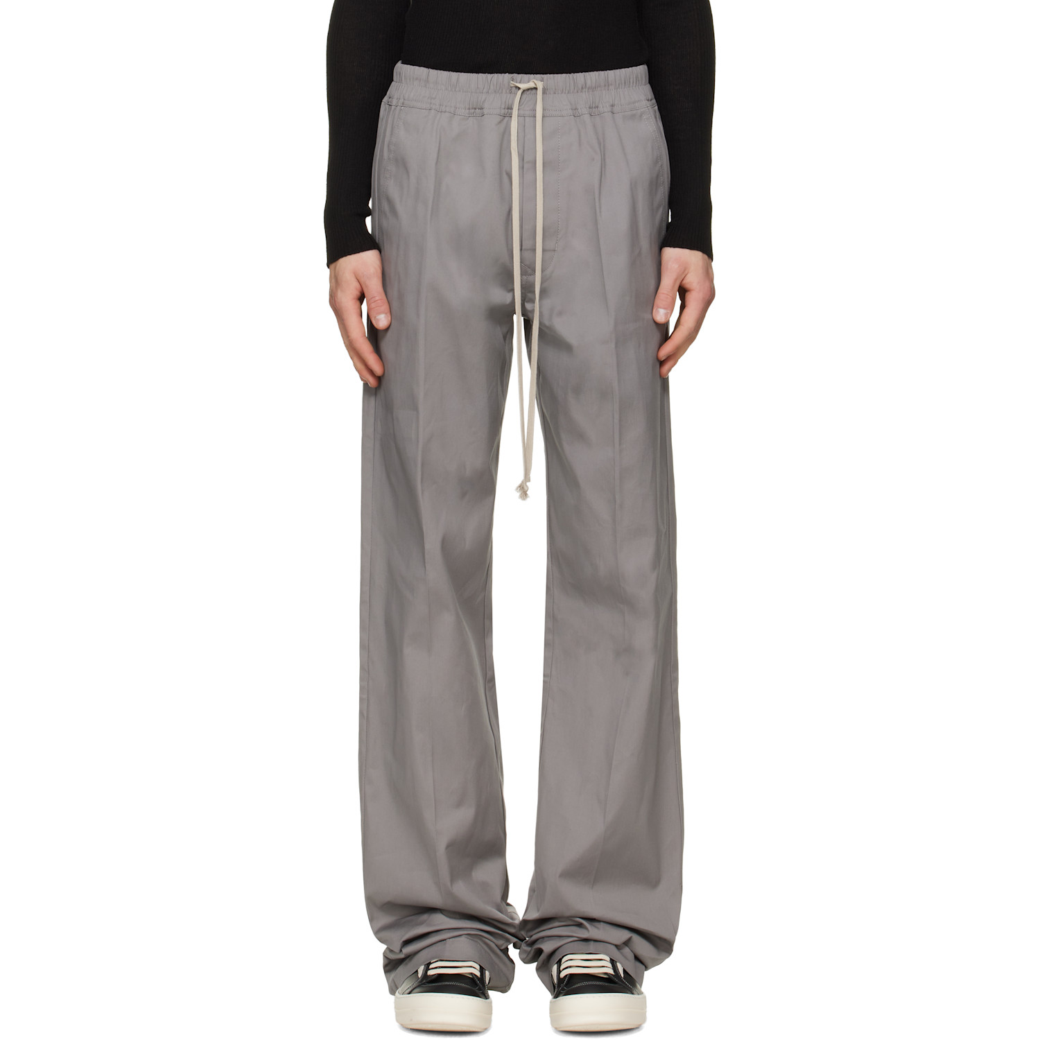 Rick Owens Gray Tower Dietrich Drawstring Trousers