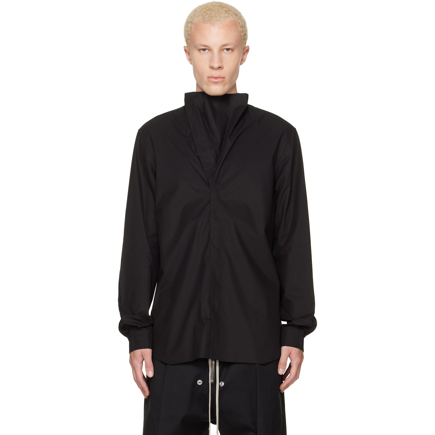 Rick Owens Black Tower Island Shirt