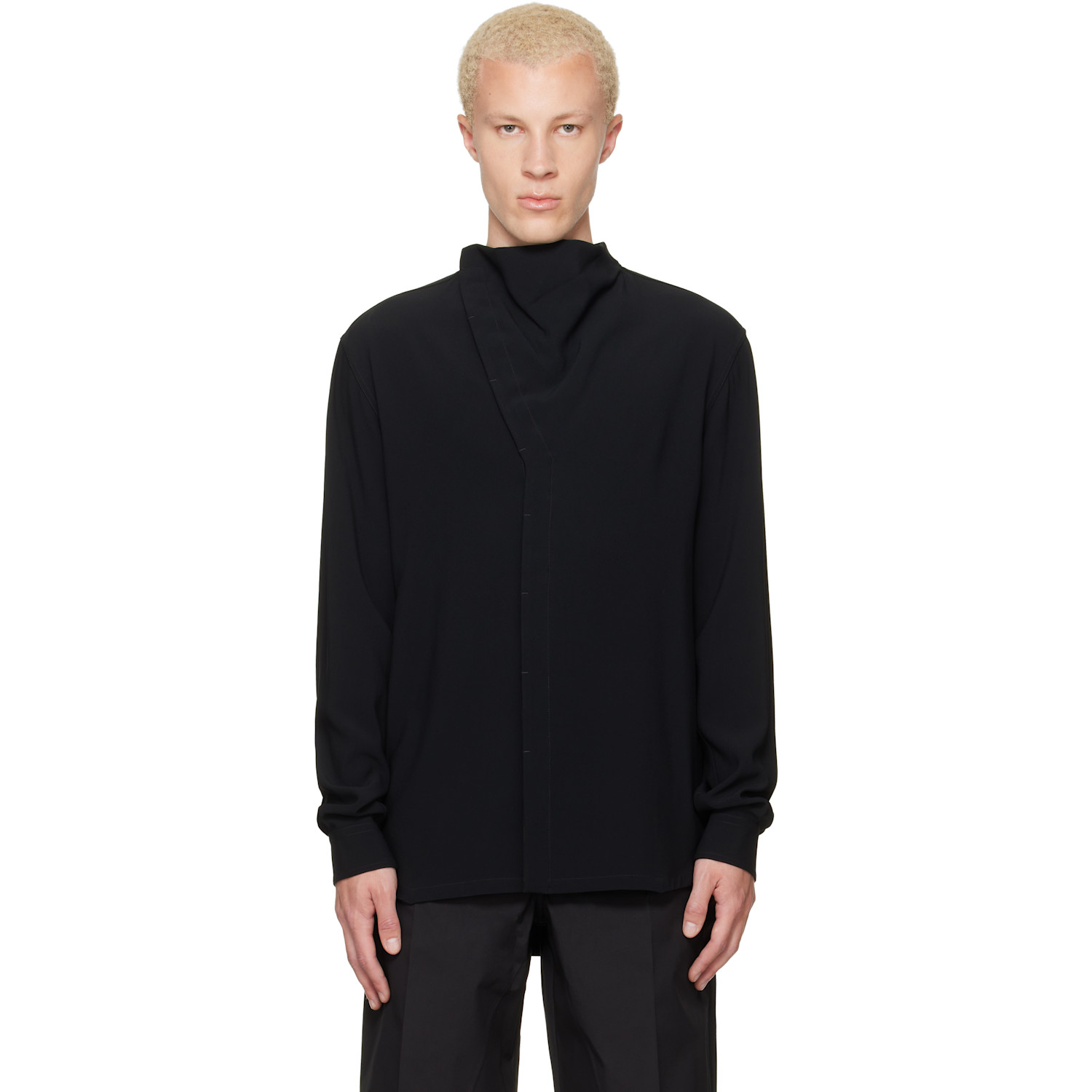 Rick Owens Black Tower Island Shirt