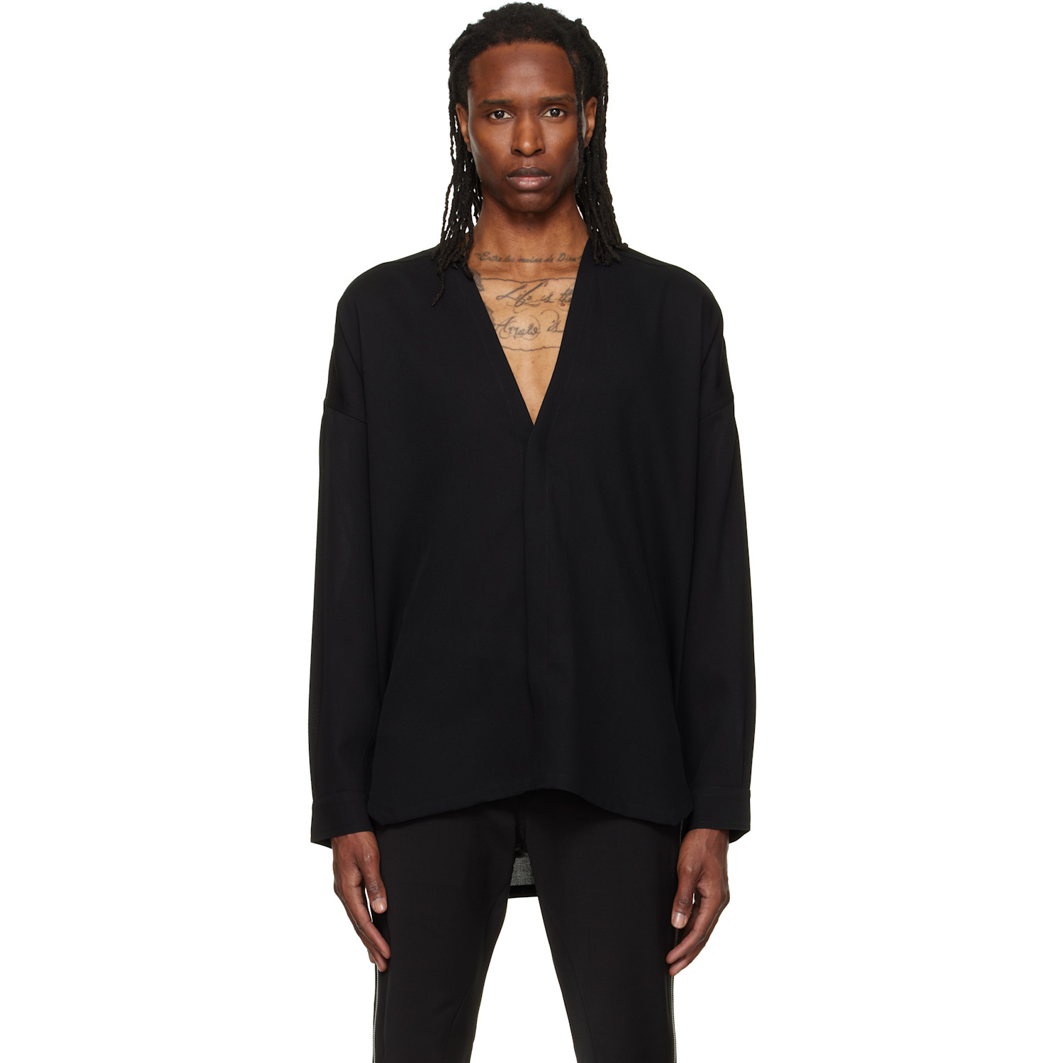 Rick Owens Black Tower Lido Larry Shirt
