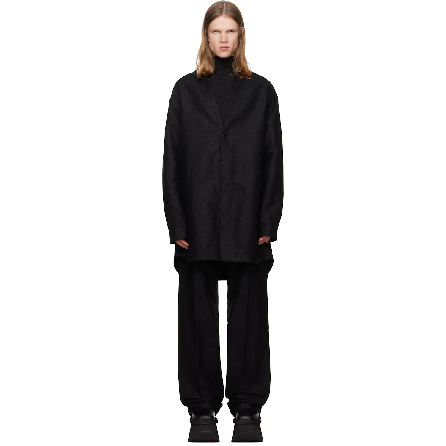 Rick Owens Black Concordians Shirt