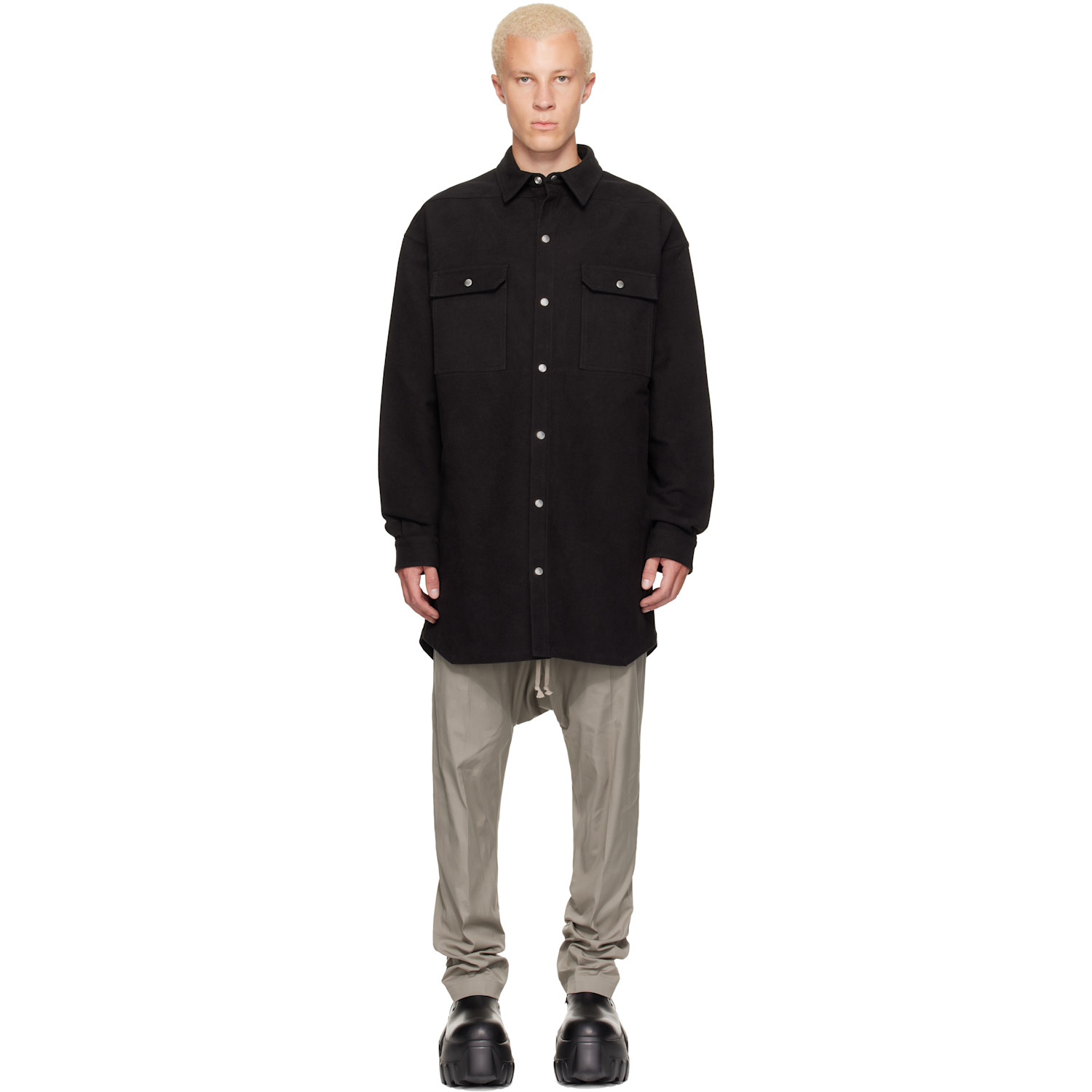 Rick Owens Black Tower Oversized Outershirt