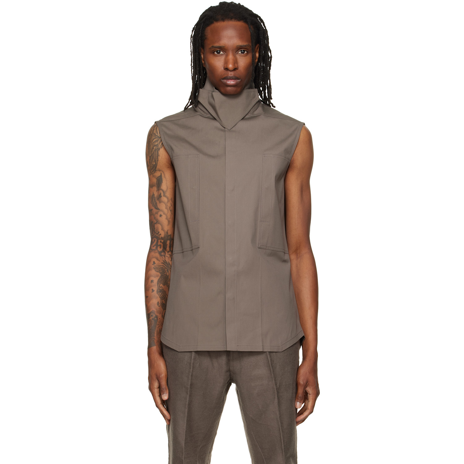 Rick Owens Gray Tower SL Outershirt