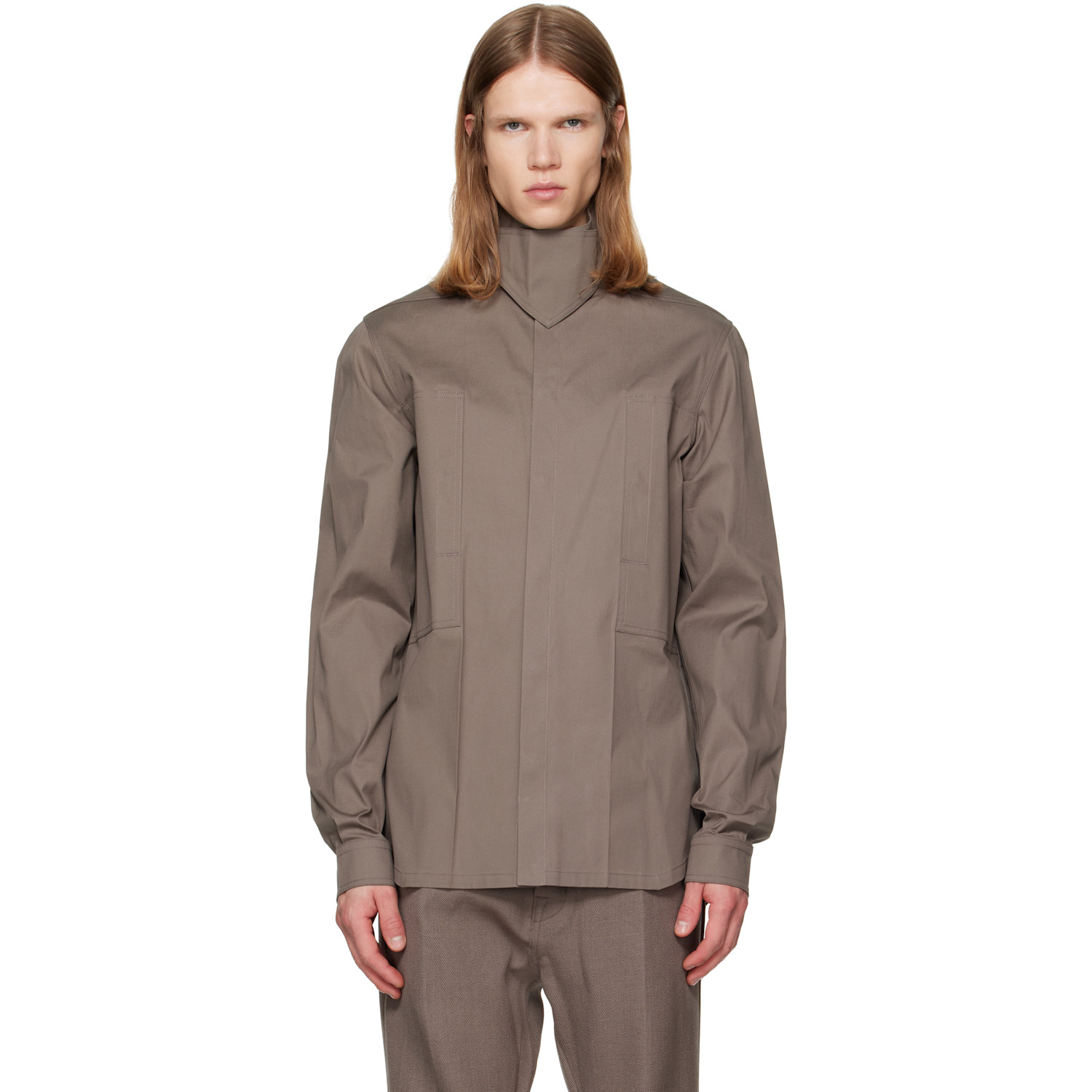 Rick Owens Gray Tower Outershirt