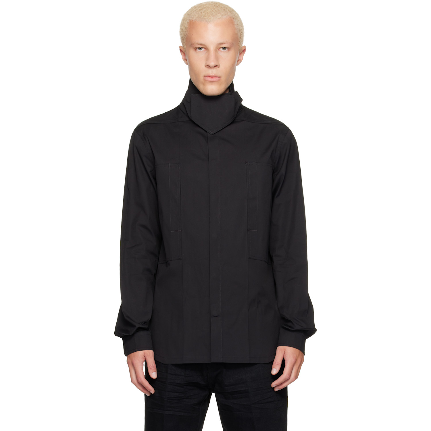 Rick Owens Black Tower Outershirt