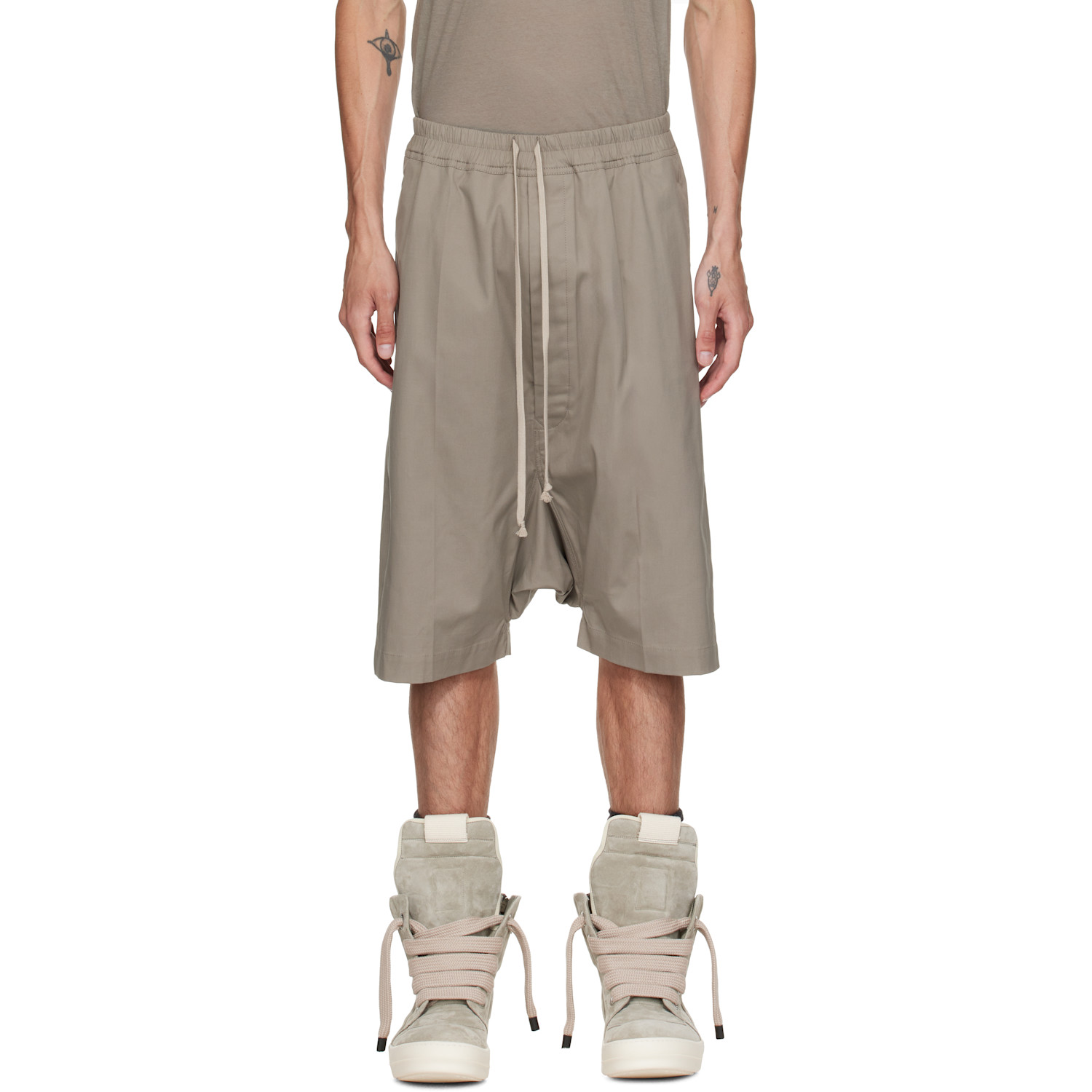 Rick Owens Taupe Tower Rick S Pods Shorts