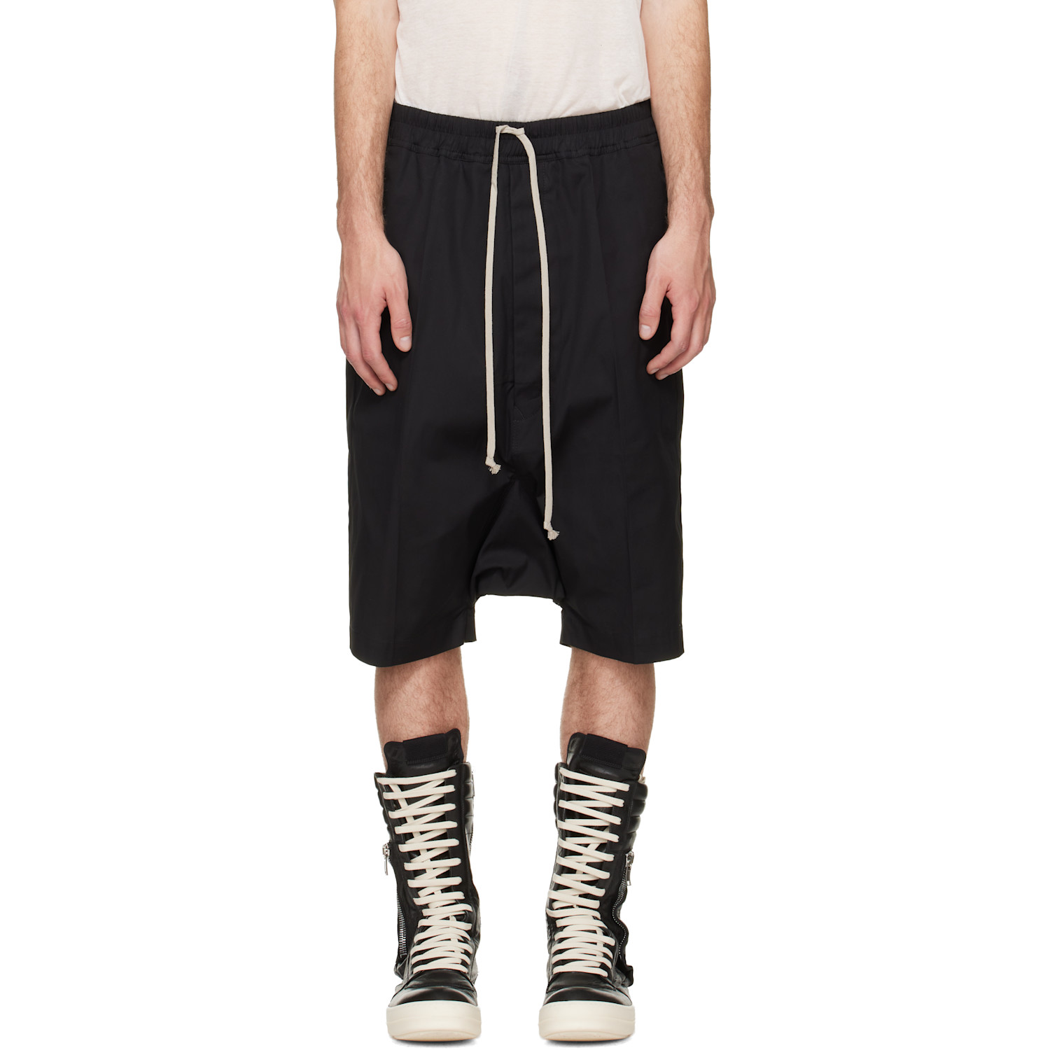 Rick Owens Black Tower Ricks Pods Shorts