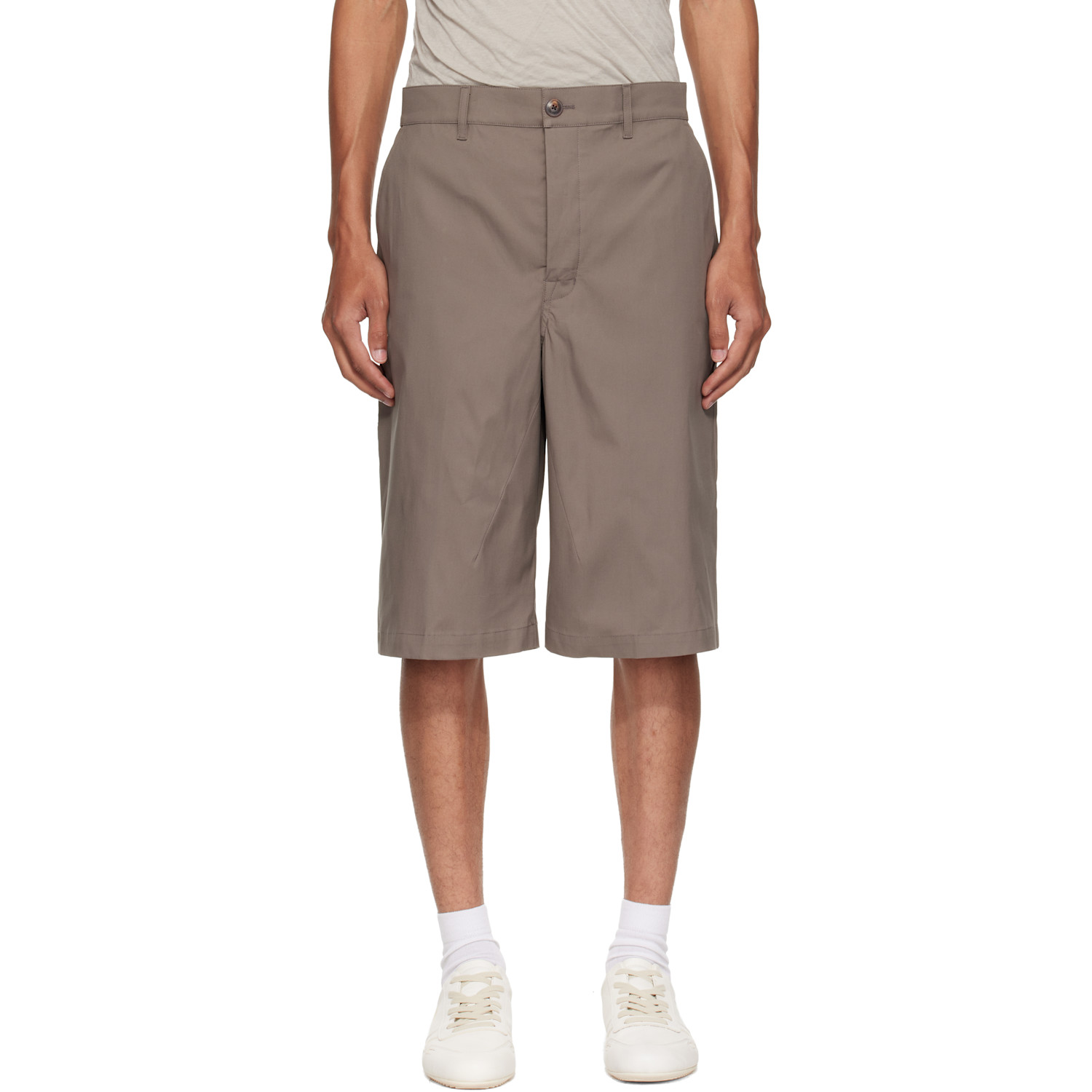 Rick Owens Gray Tower Work Shorts