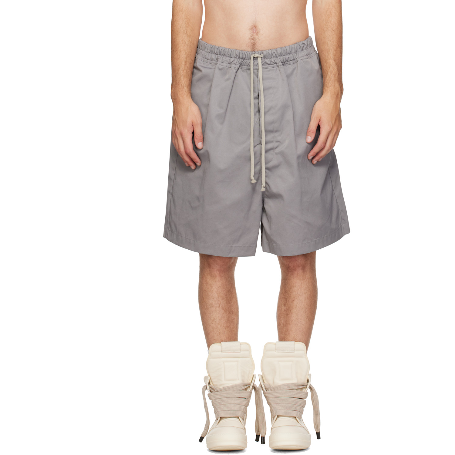 Rick Owens Gray Tower Faun Shorts