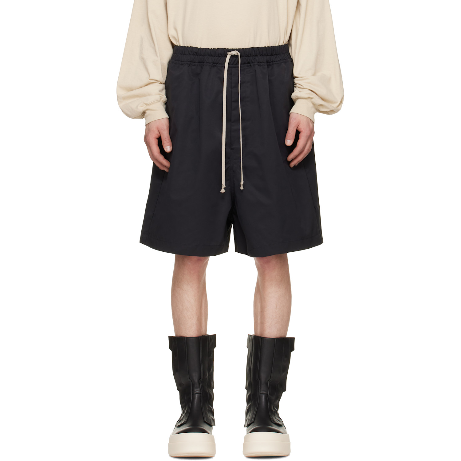 Rick Owens Black Tower Faun Shorts