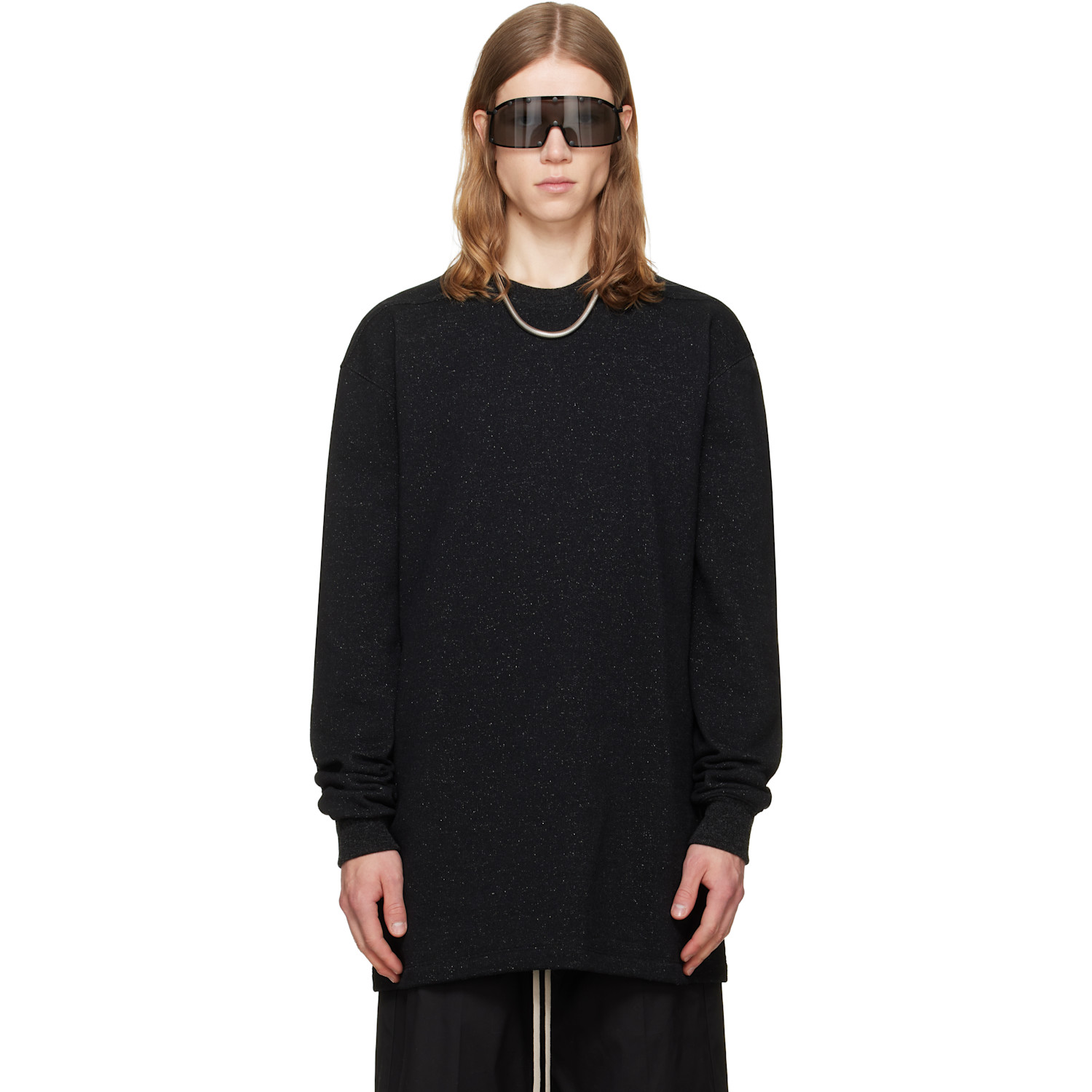 Rick Owens Black Tower Jumbo LS Sweatshirt