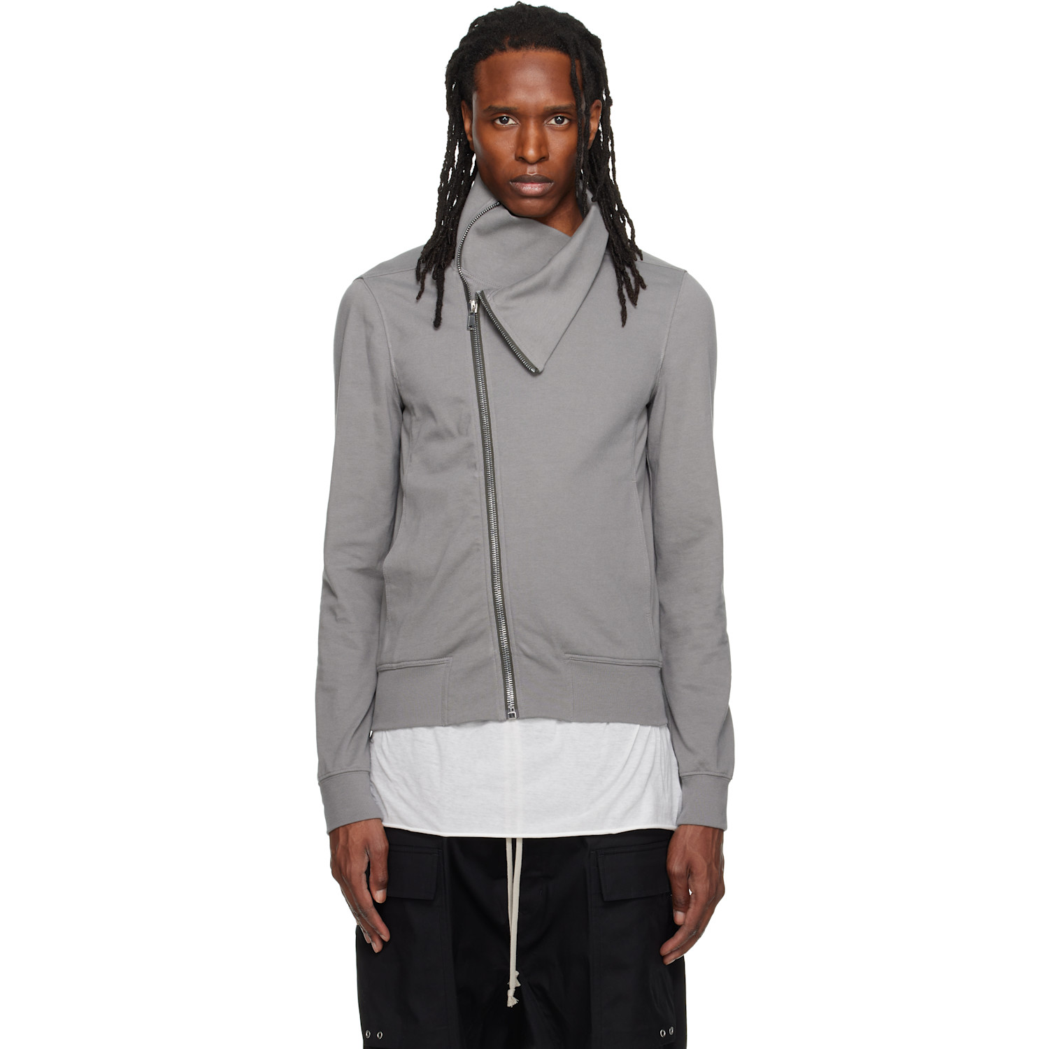 Rick Owens Gray Tower Bauhaus Jogger Track Jacket