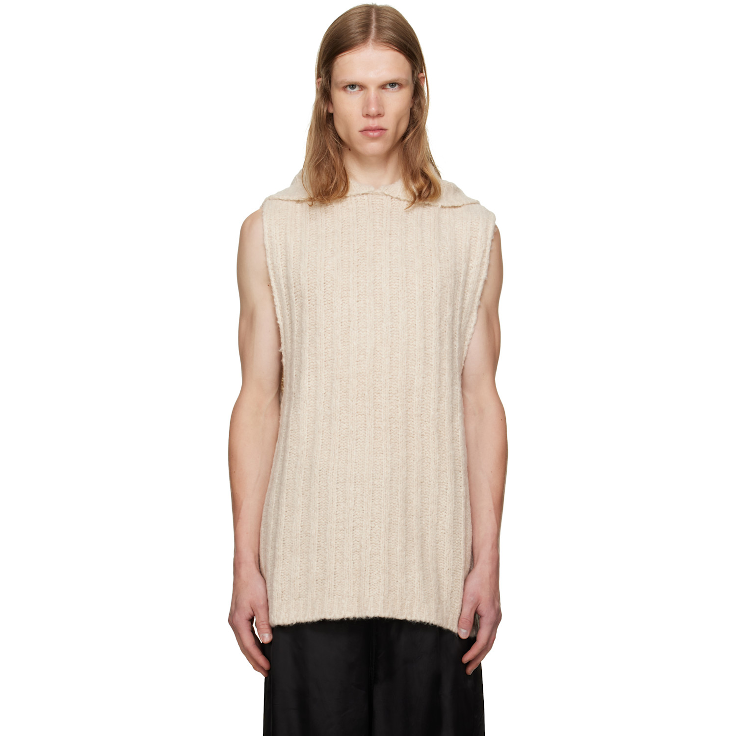 Rick Owens Off-White Tower Hooded Tank Hoodie