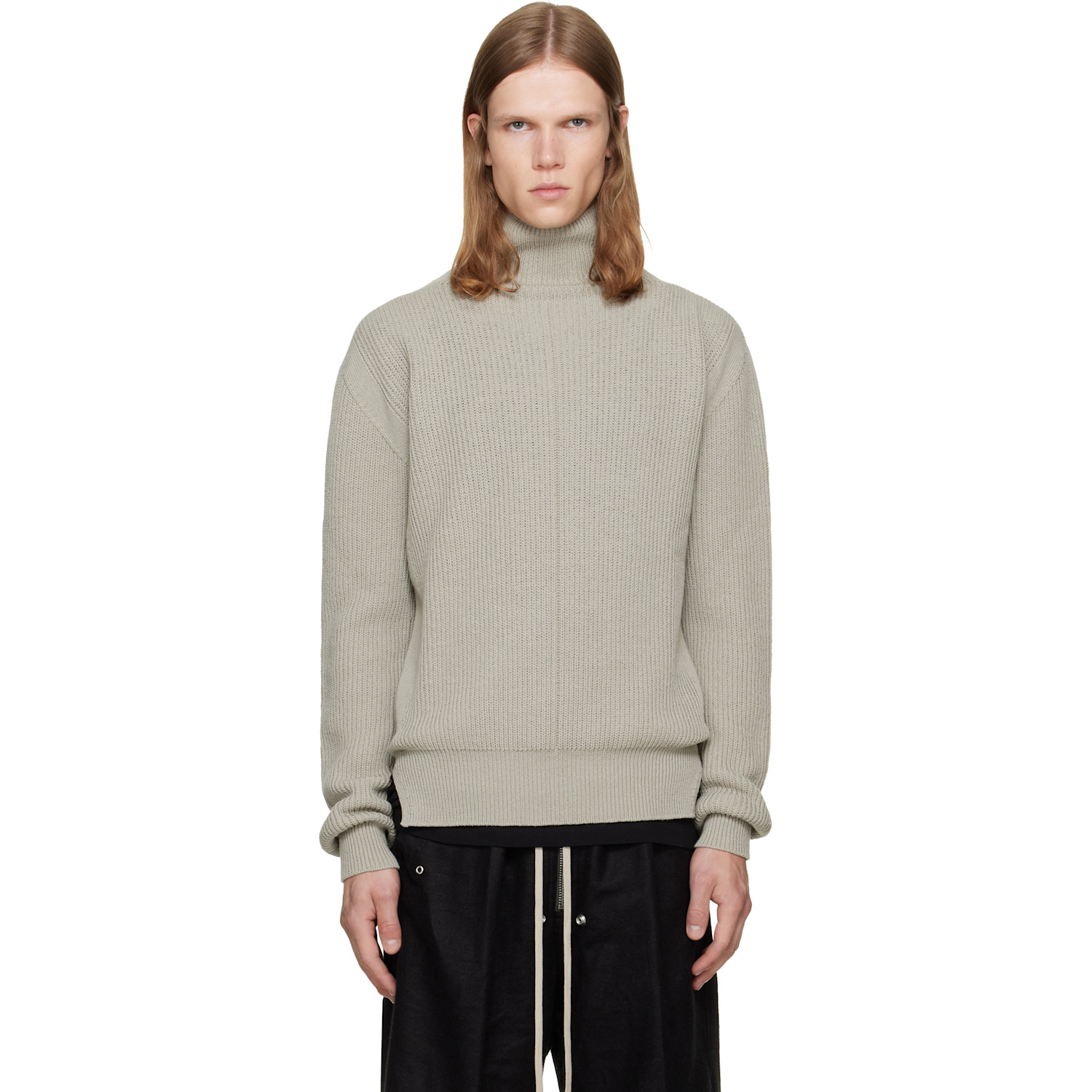Rick Owens Gray Tower Turtleneck