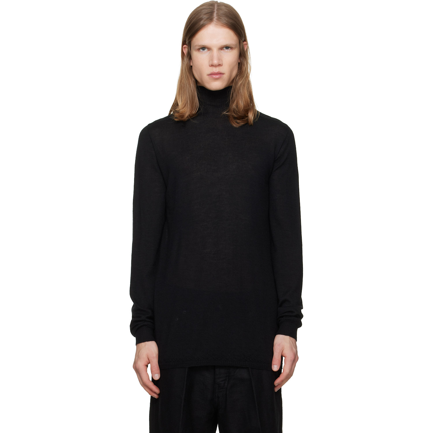Rick Owens Black Tower Level Turtleneck