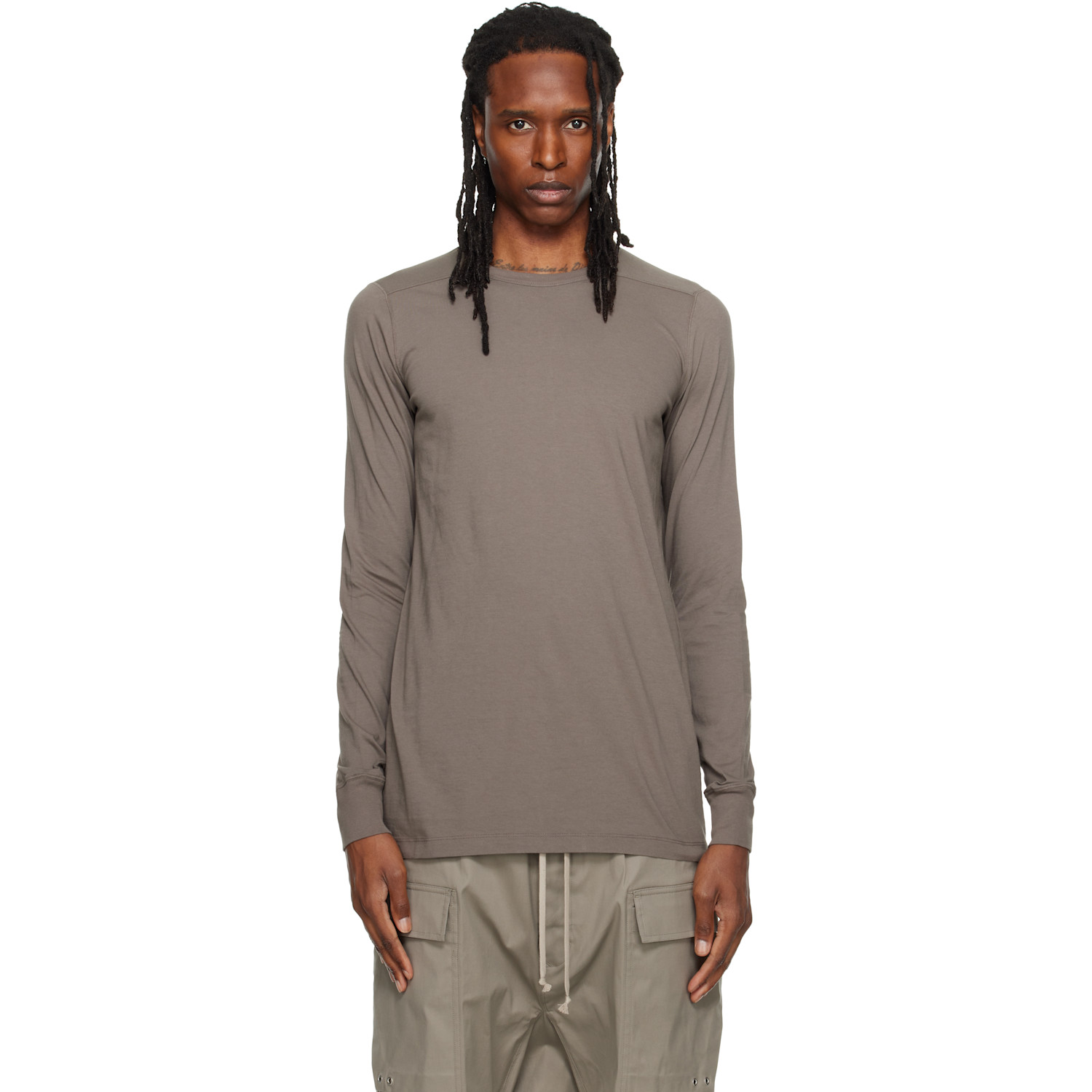 Rick Owens Gray Tower Level LS T-shirt