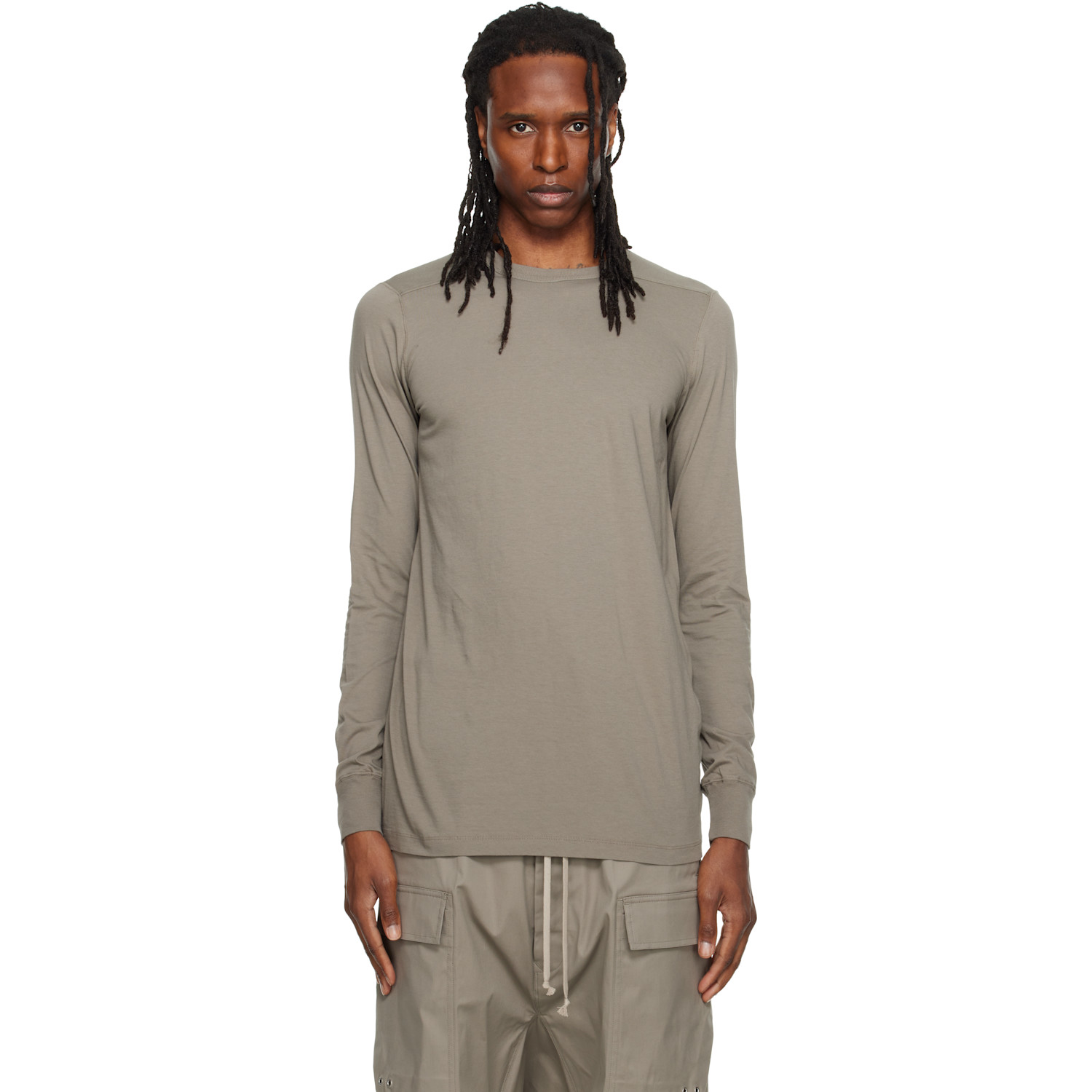 Rick Owens Taupe Tower Level LS T-shirt