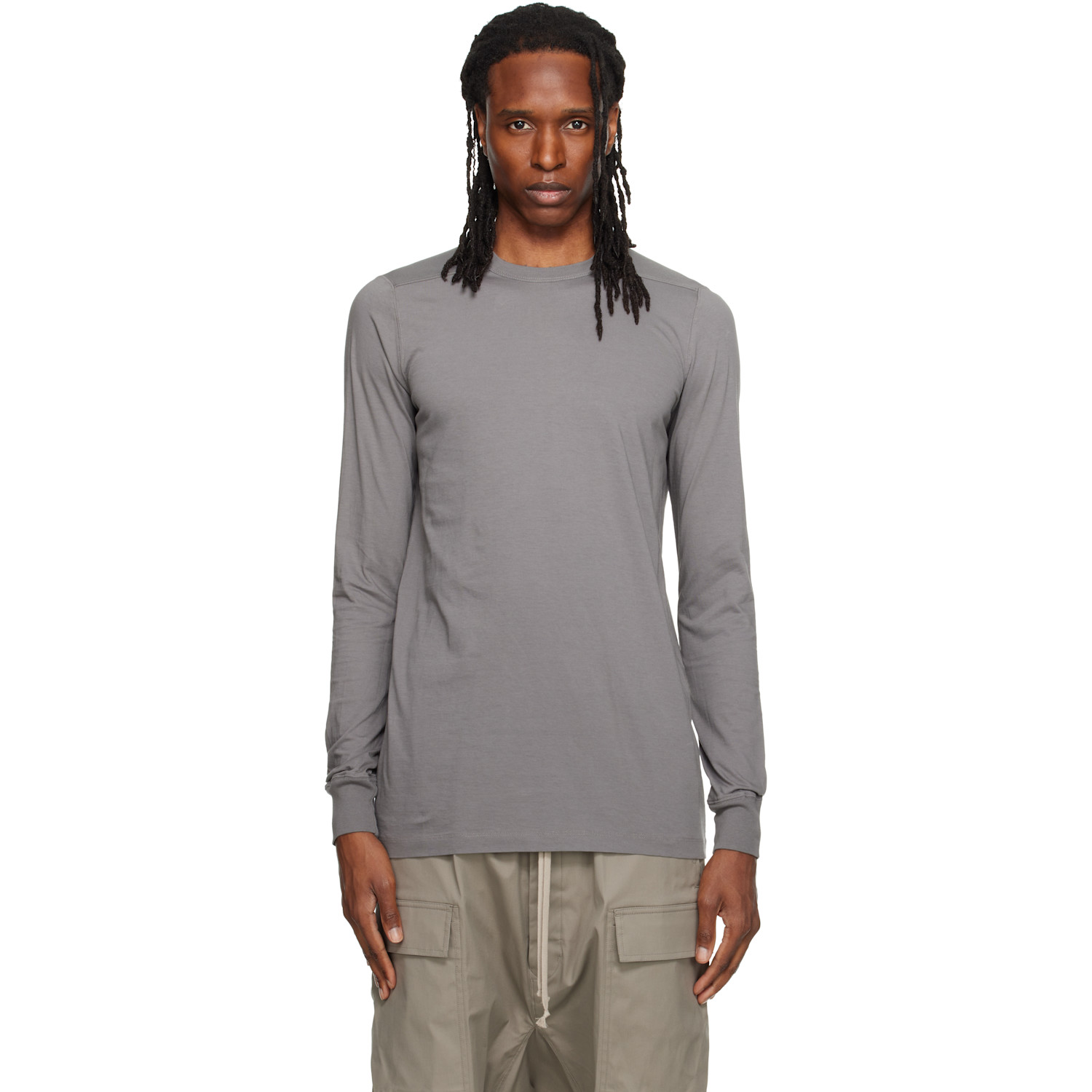Rick Owens Gray Tower Level LS T-shirt