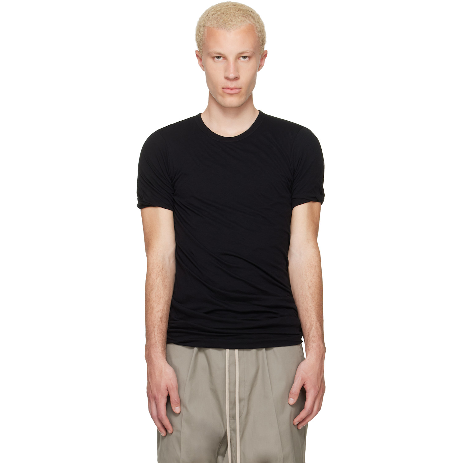 Rick Owens Black Tower Double S/S T-shirt