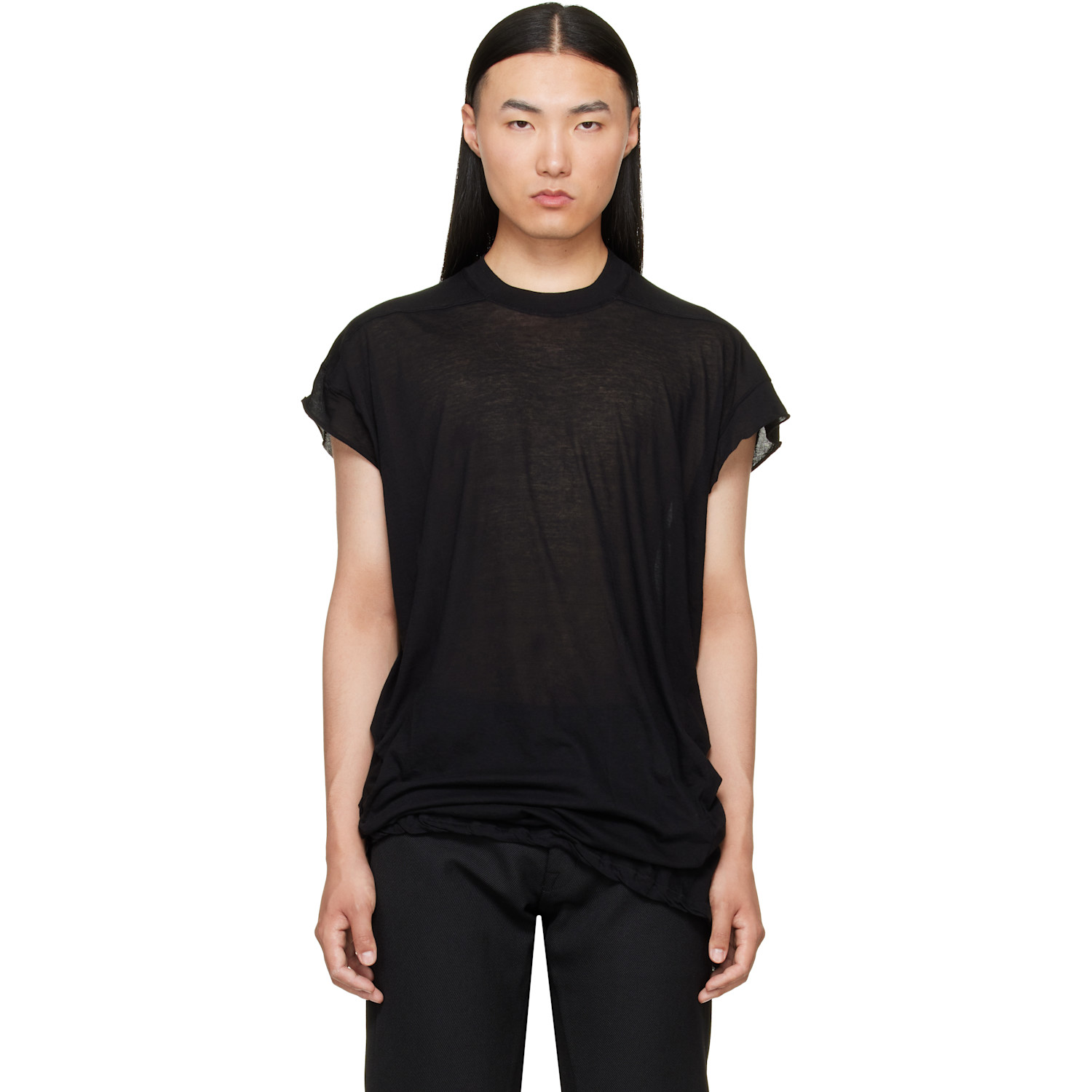 Rick Owens Black Tower Rick S Jumbo S/S T-shirt