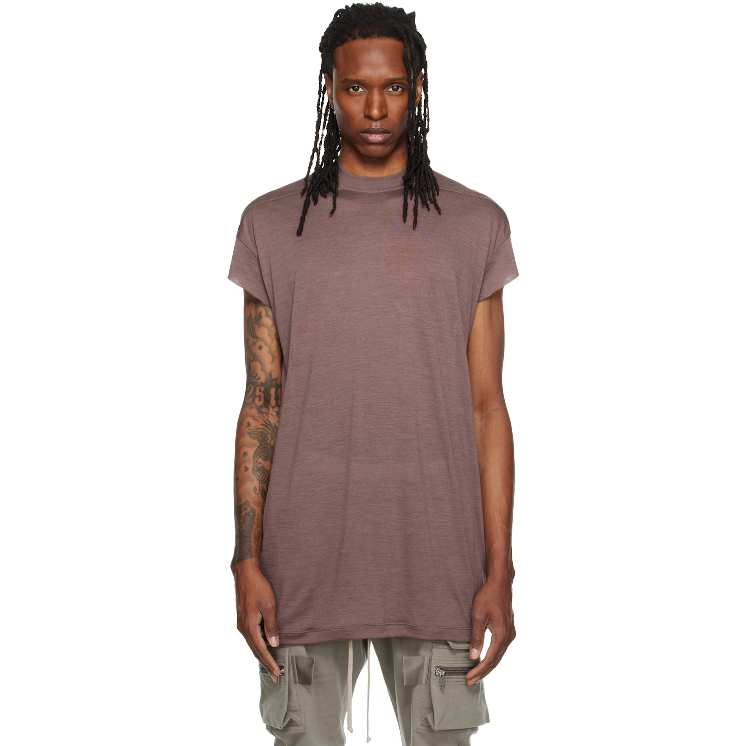 Rick Owens Purple Tower Rick S Jumbo S/S T-shirt
