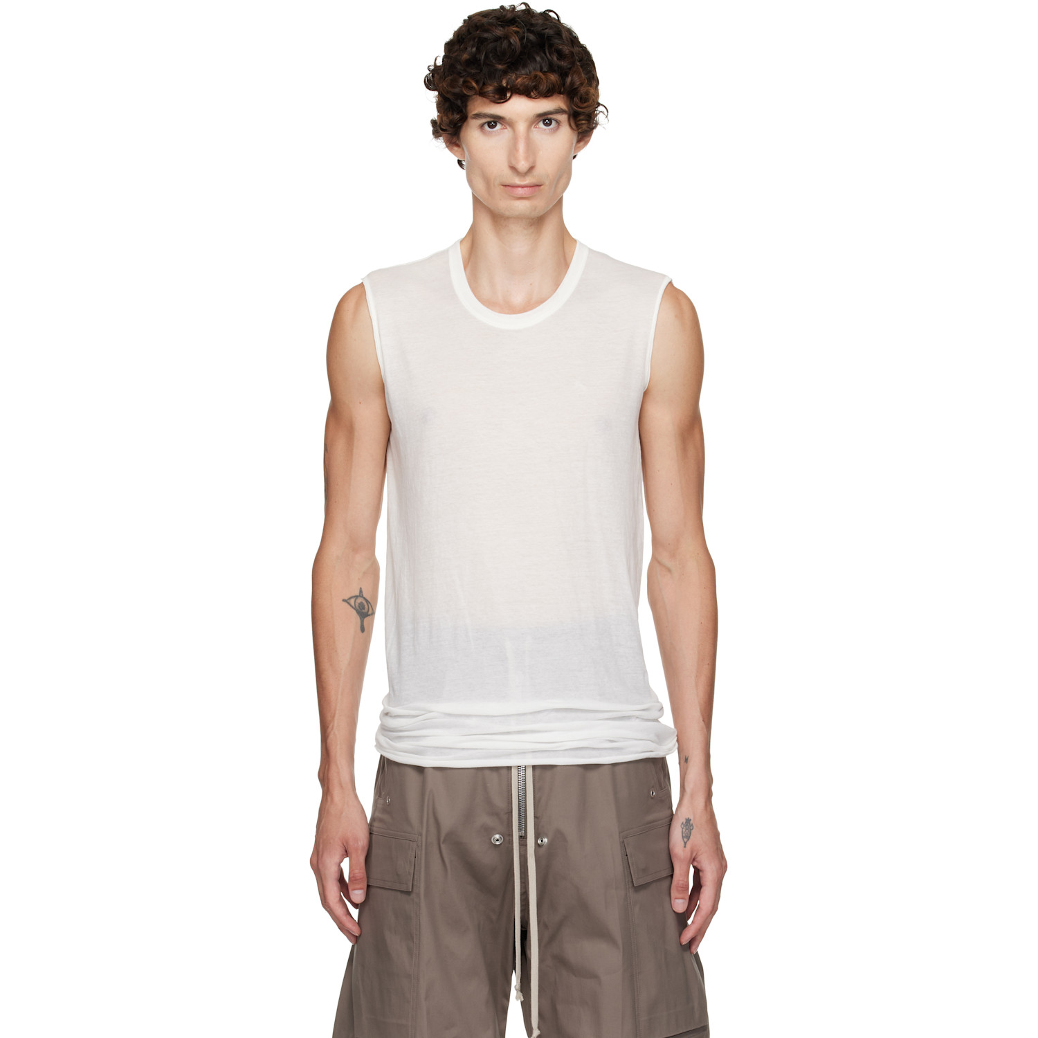 Rick Owens Off-White Tower Basic SL Tank Top